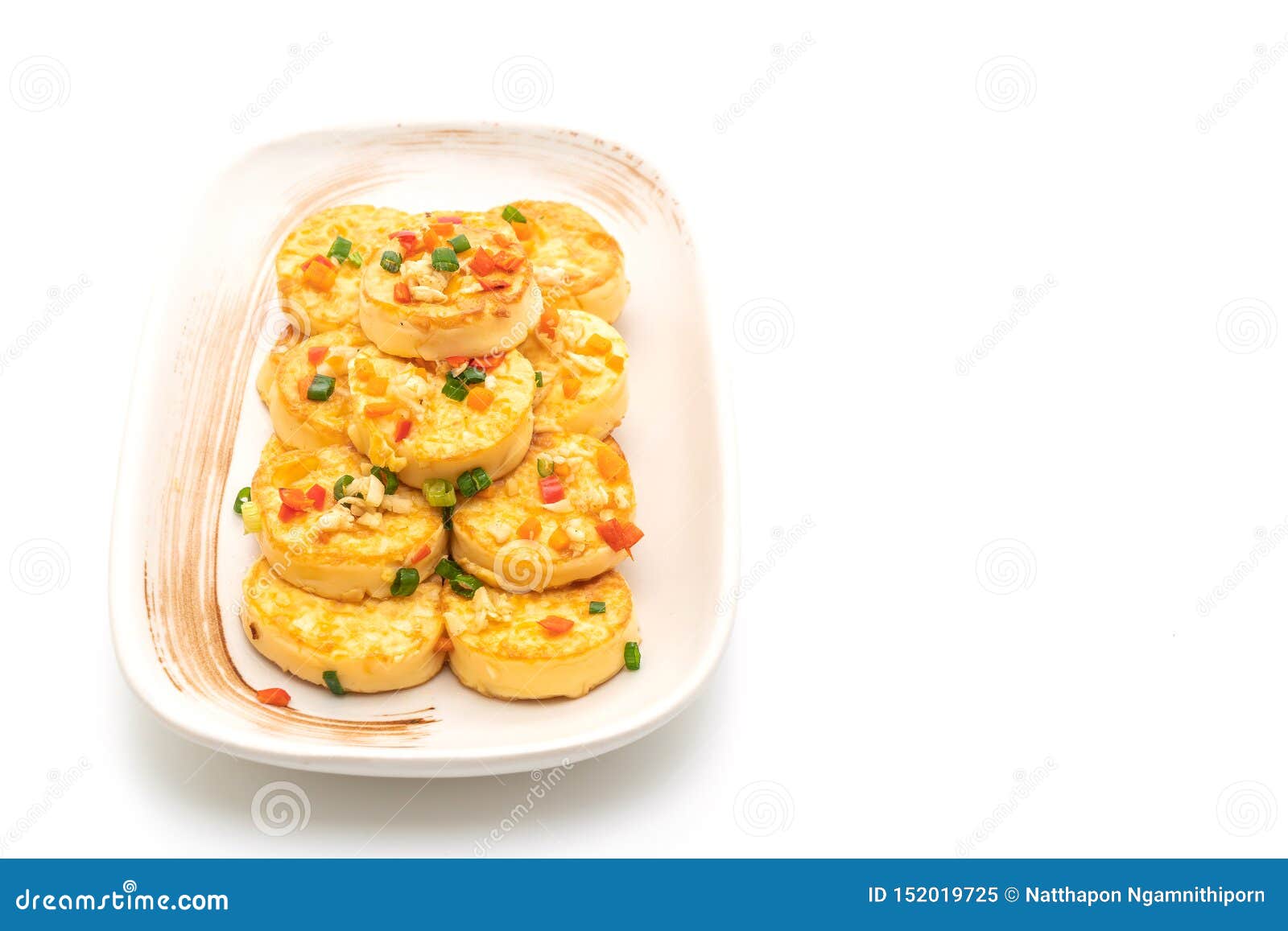 Fried Soft Egg Tofu with Garlic Stock Image Image of chinese, fried