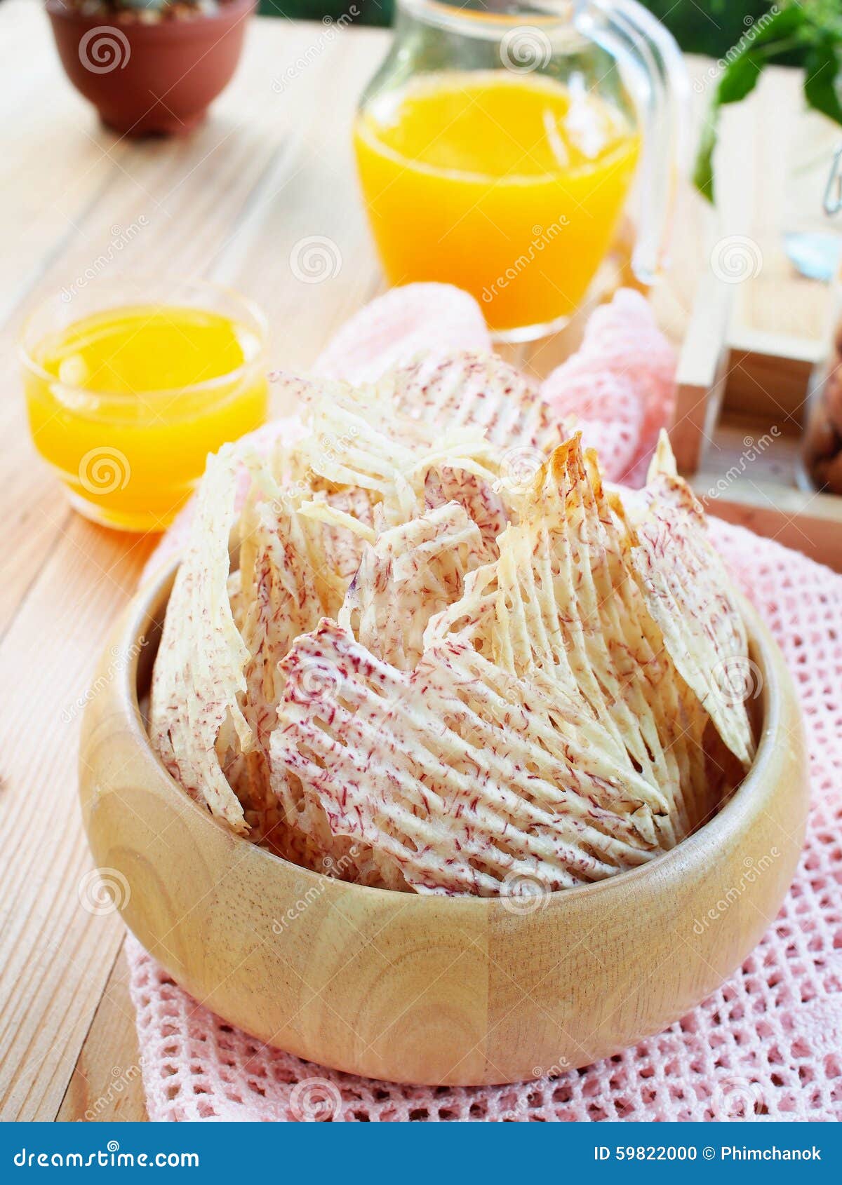 Fried taro stock photo. Image of taro, food, table, wood - 59822000