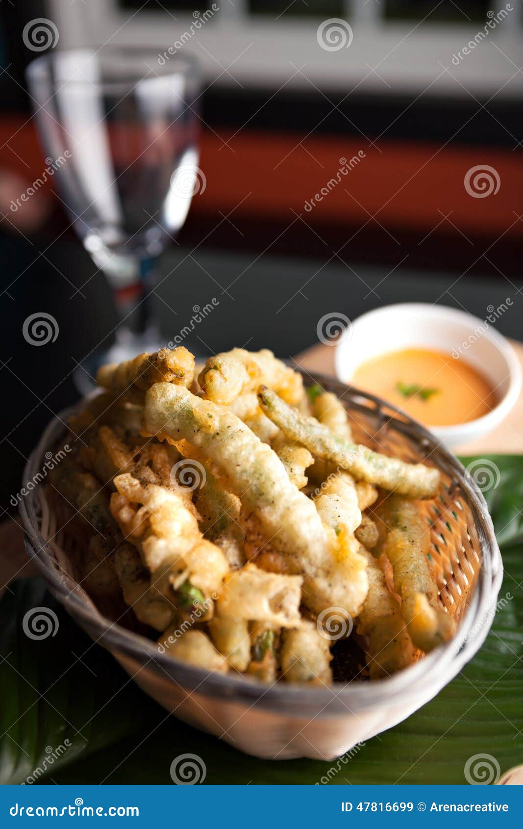 Fried Tempura Asparagus immagine stock. Immagine di alimento 47816699