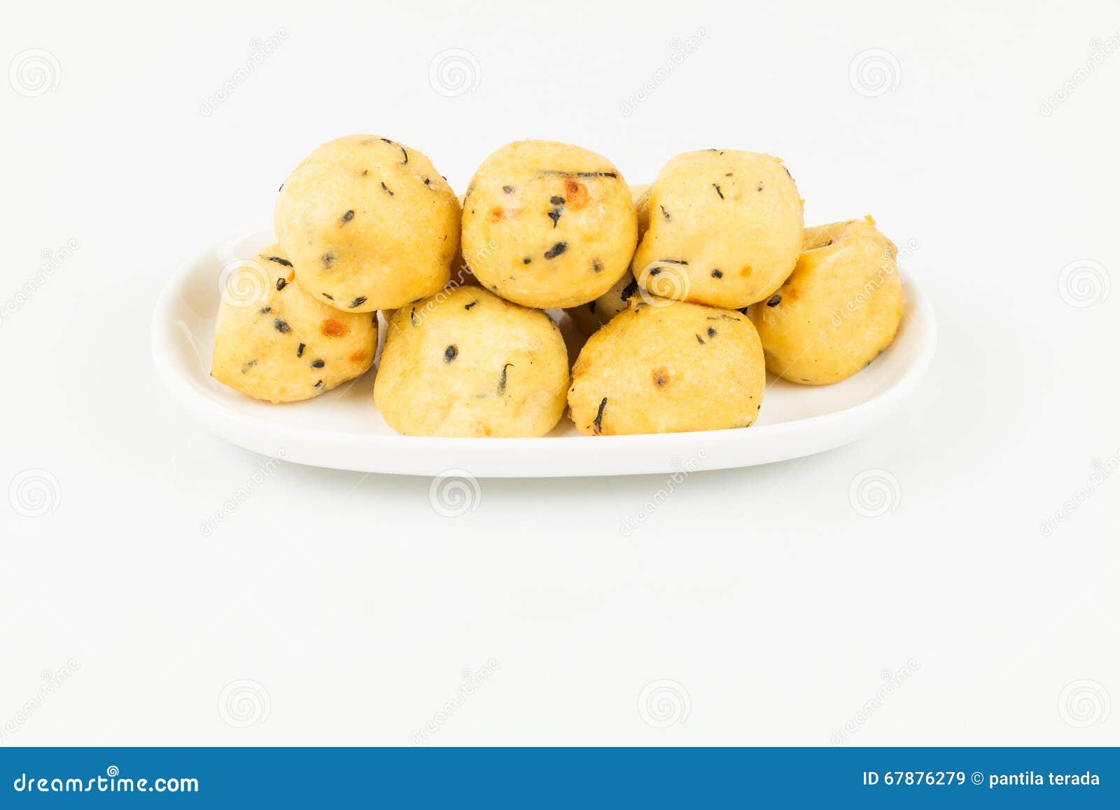 Fried Tofu Ball Filled with Chopped Vegetable Stock Image Image of