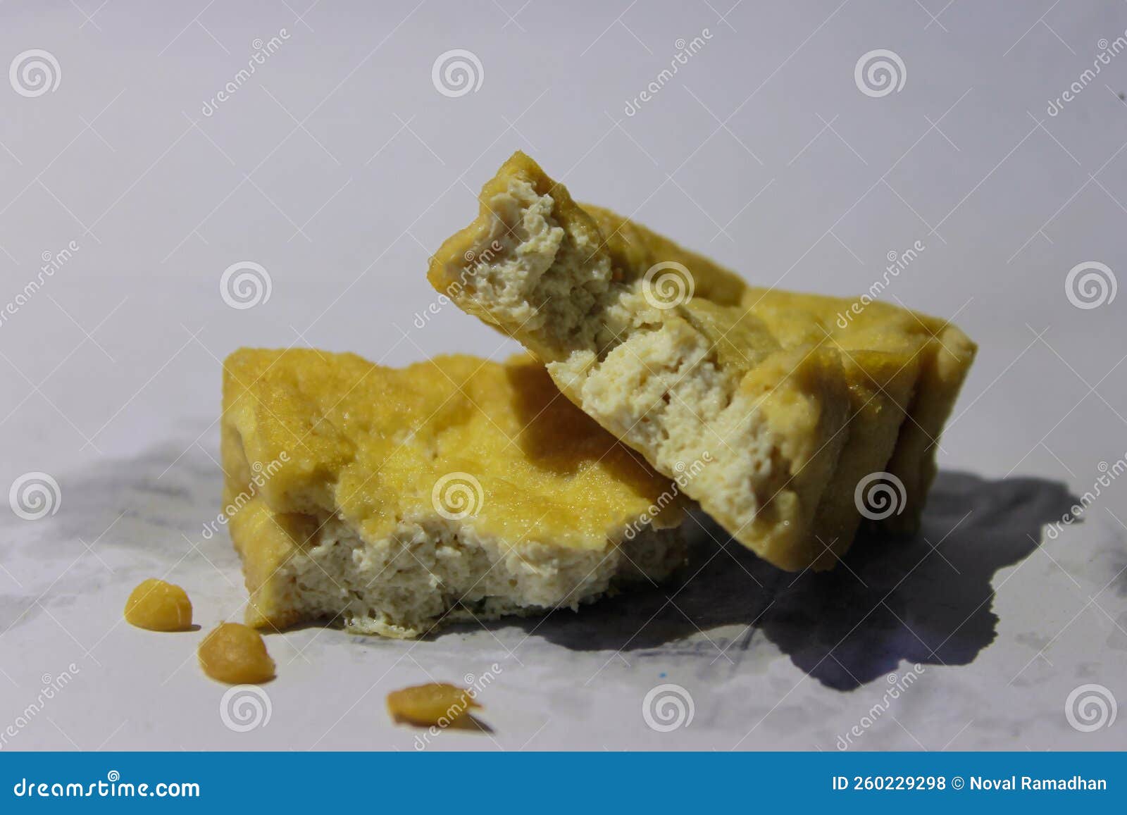 A Fried Tofu.look Inside in and Out Stock Photo Image of food, tofu