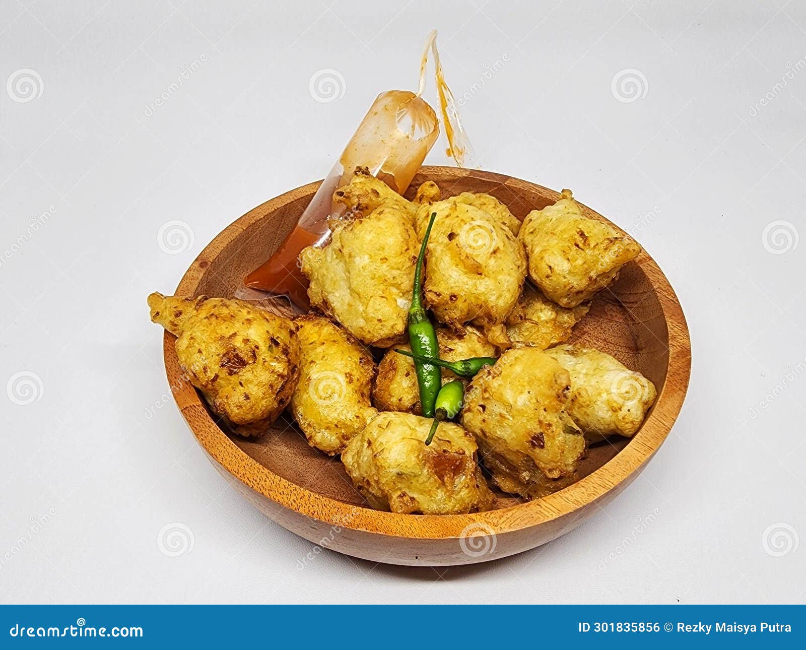 Fried Tofu is a Very Delicious Traditional Indonesian Food Stock Photo