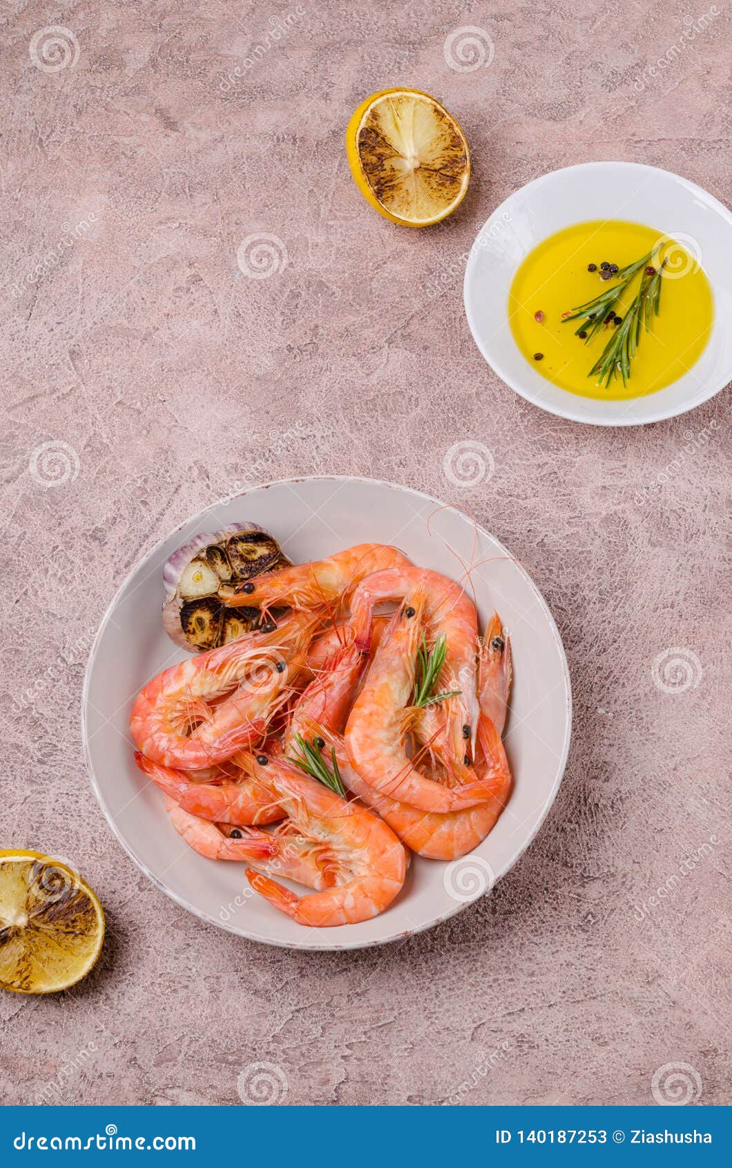 Fried Unpeeled Large Shrimp Stock Image Image of japanese, condiment