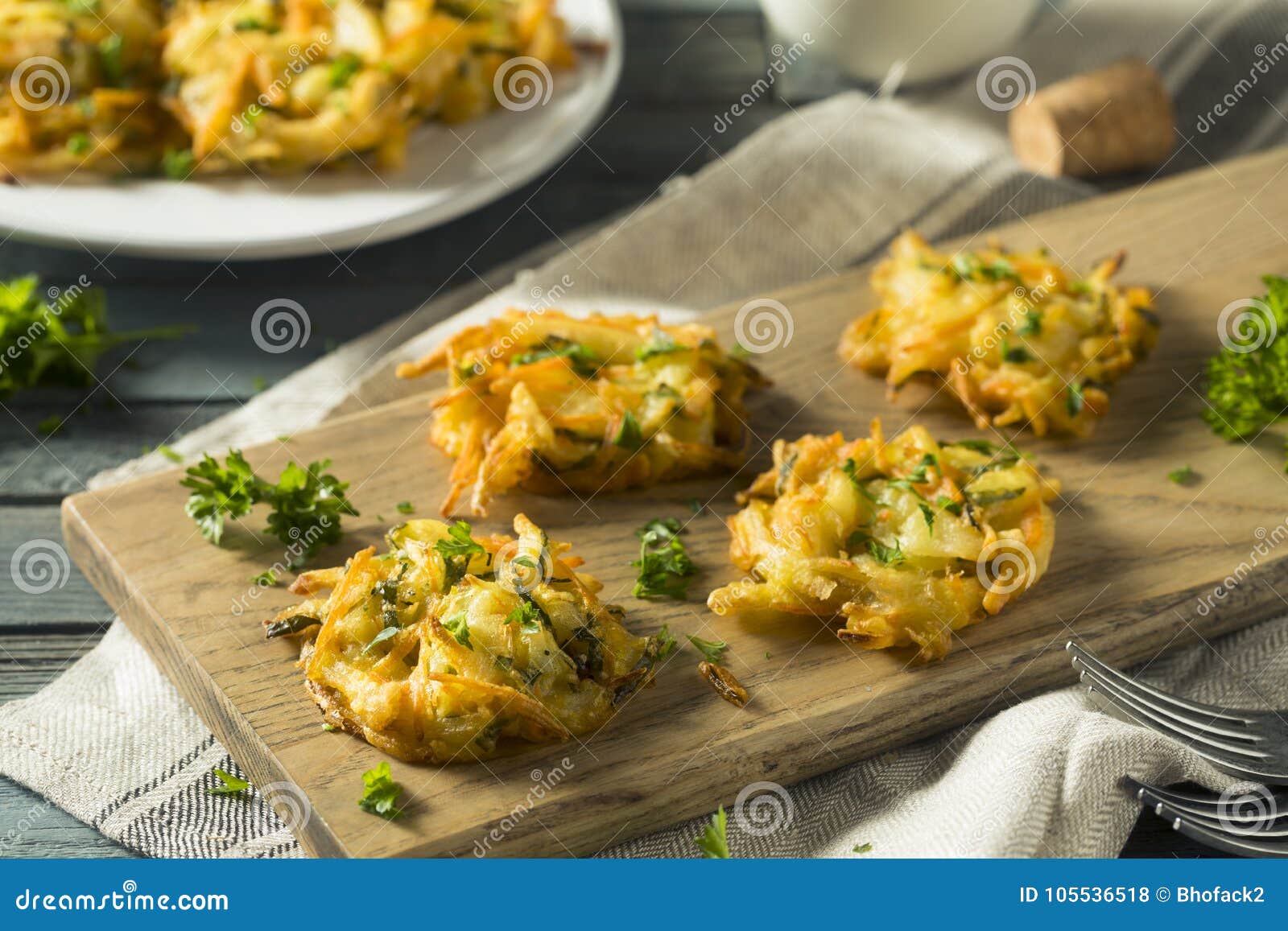 Fried Vegetable Birds Nests Caseiro Foto de Stock Imagem de alimento