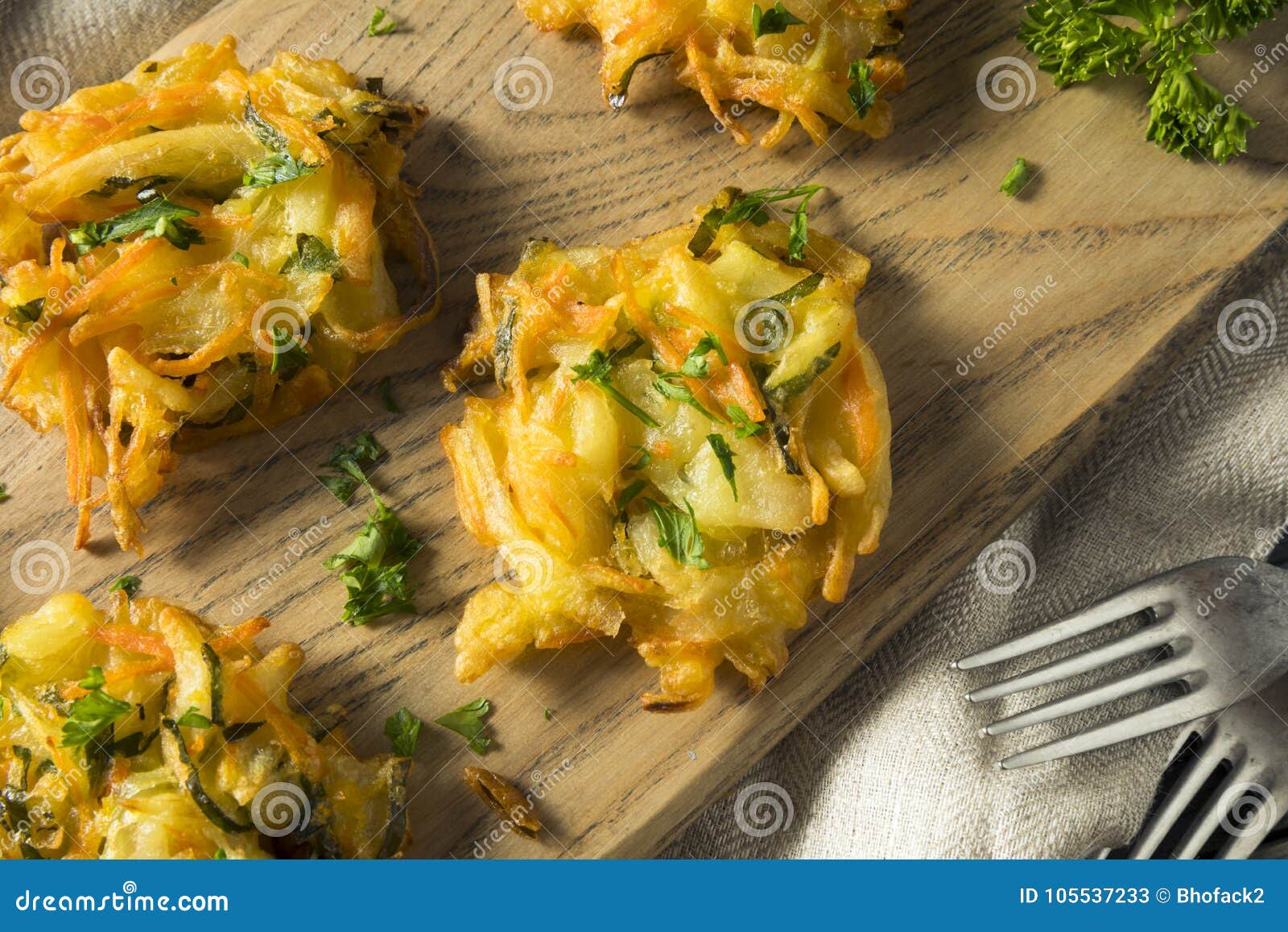 Fried Vegetable Birds Nests Caseiro Imagem de Stock Imagem de gostoso