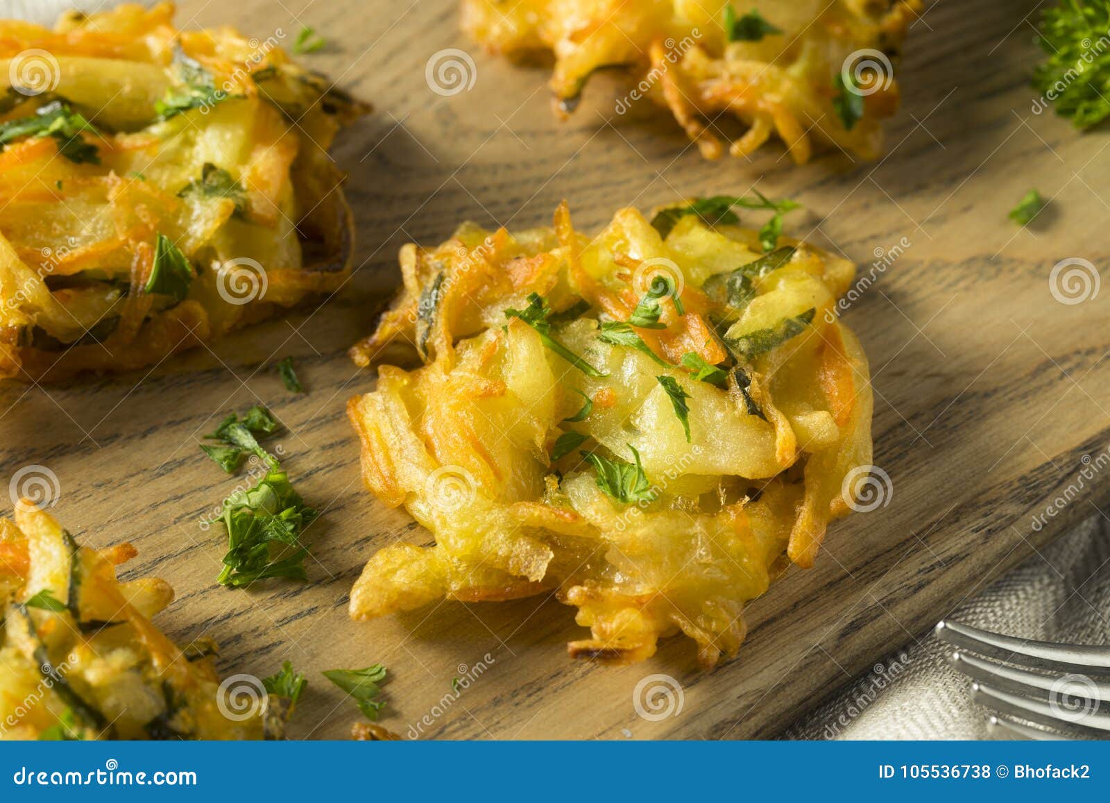 Fried Vegetable Birds Nests Hecho En Casa Foto de archivo Imagen de
