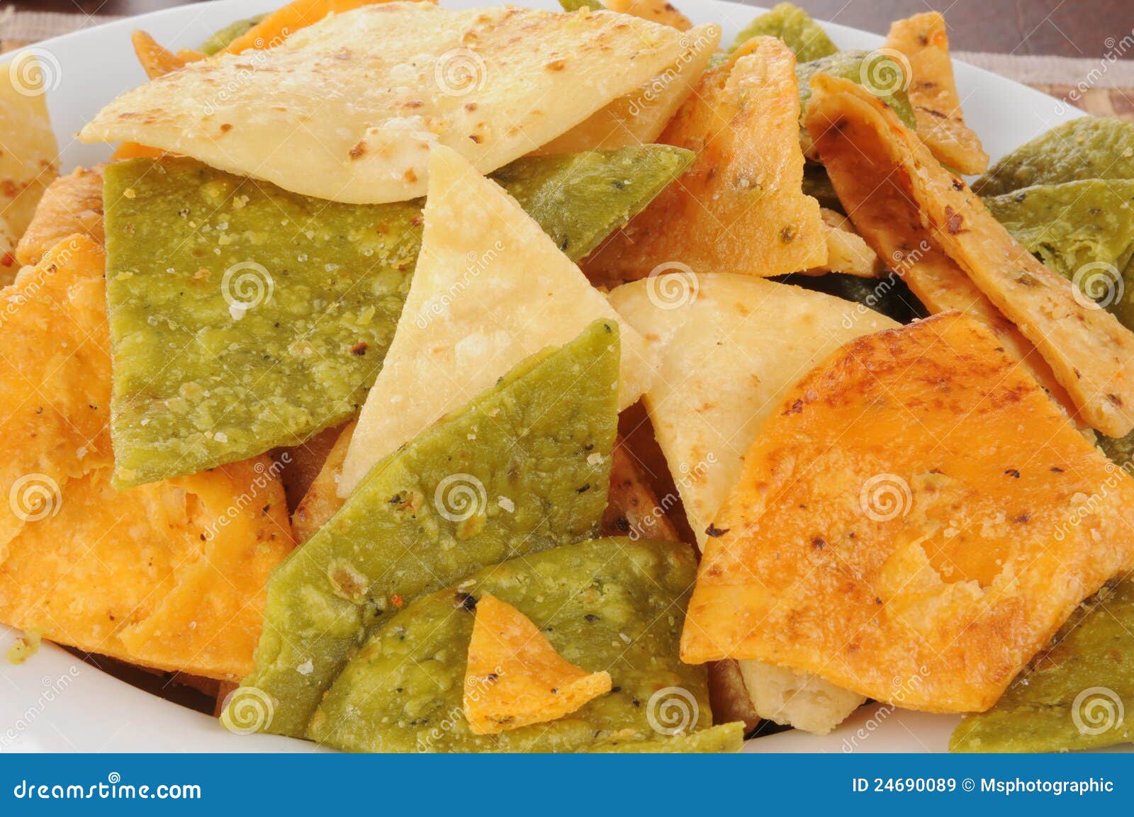 Fried Vegetable Tortilla Chips Stock Image Image of strips, tortilla