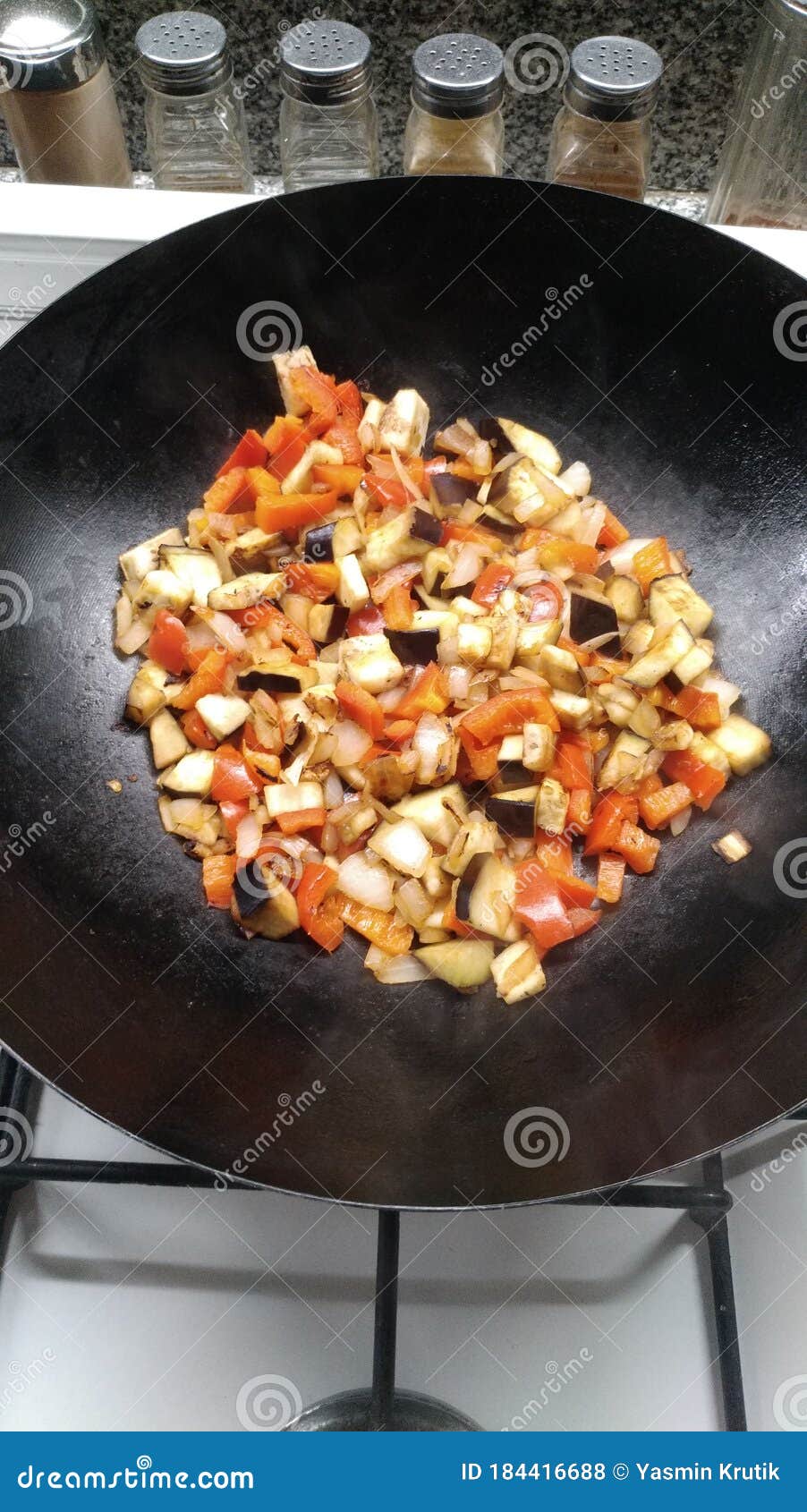 Fried Vegetables Mediterranean Food Stock Photo Image of eggplant