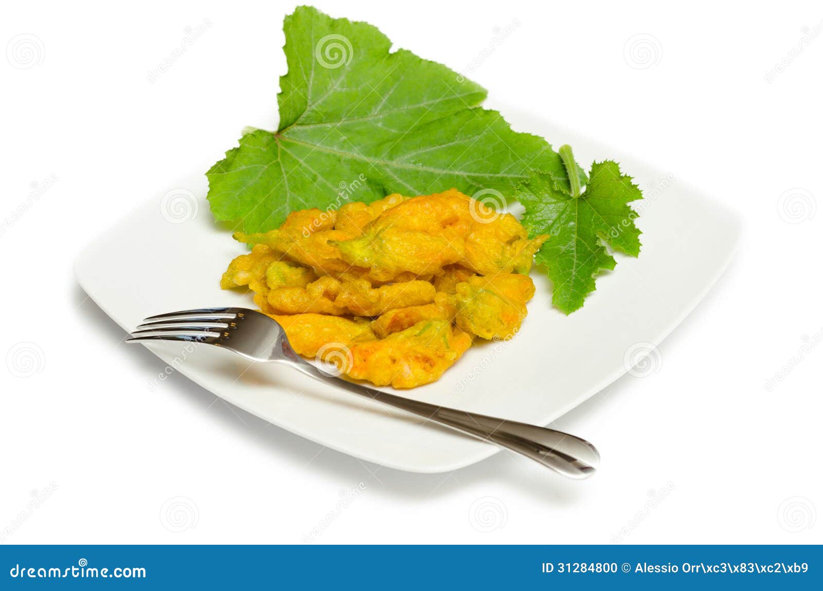 Fried zucchini flowers stock photo. Image of restaurant 31284800
