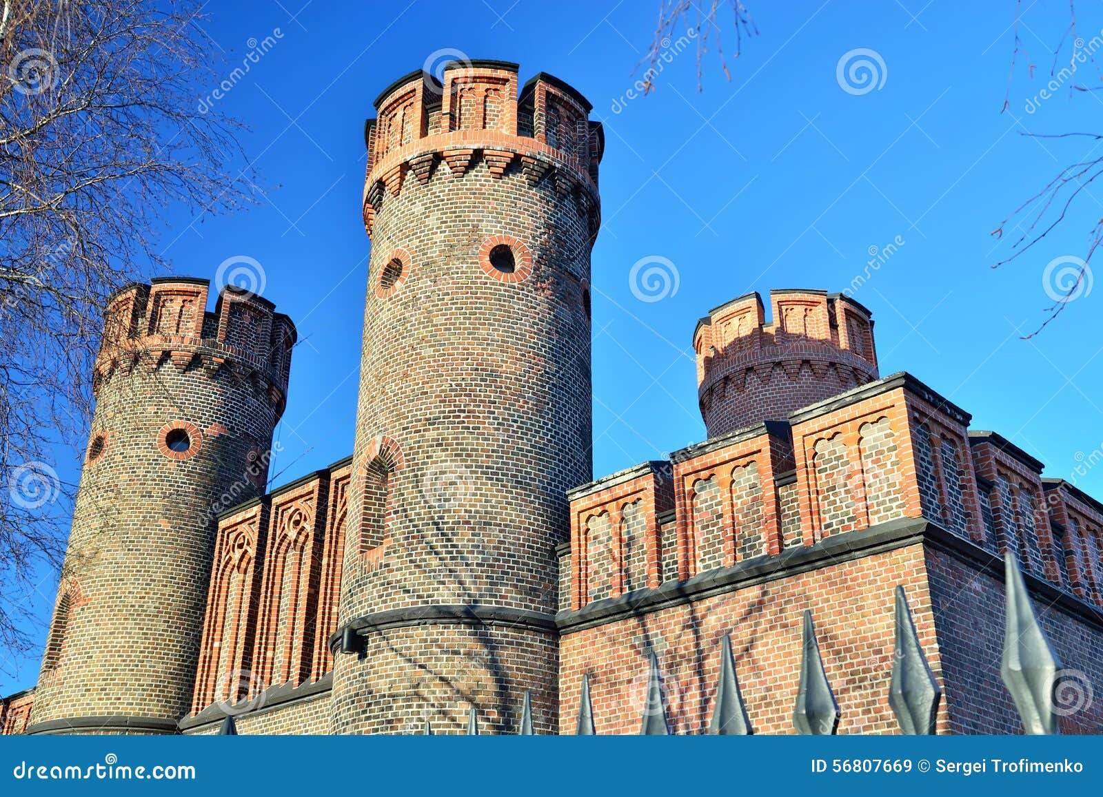 Friedrichsburg Gate - Old German Fort in Koenigsberg. Kaliningra Stock ...