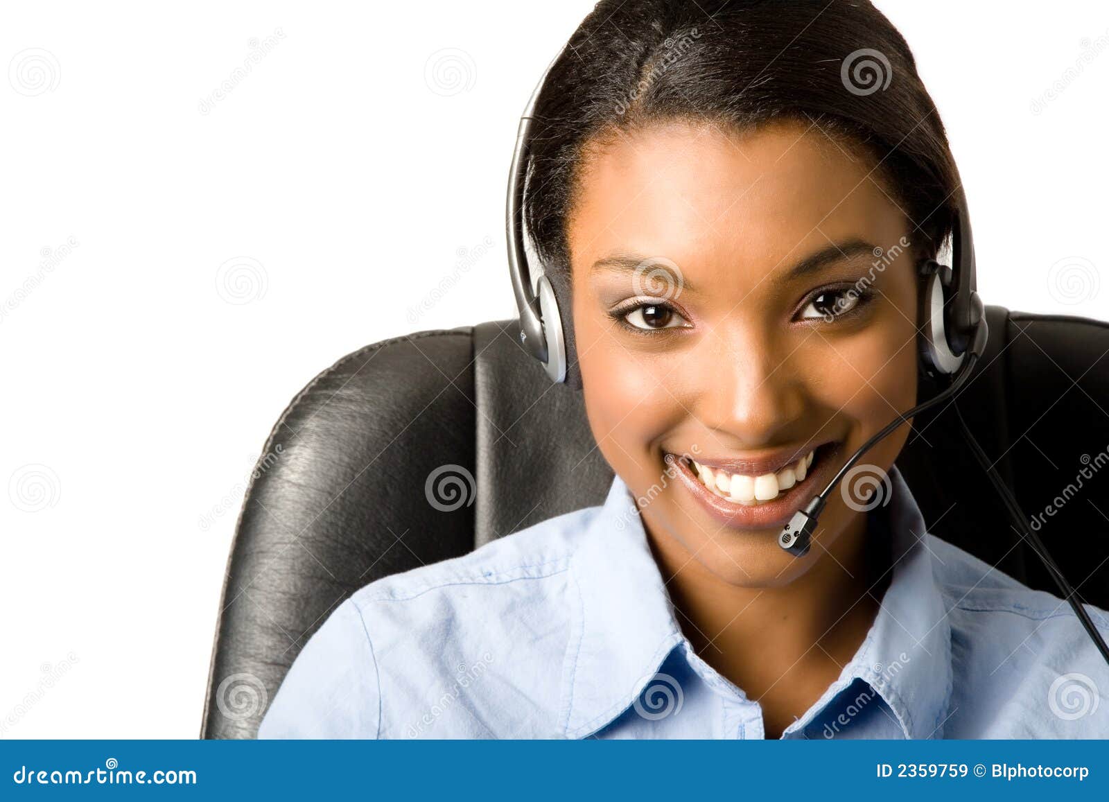 Friendly Customer Service stock image. Image of pretty 2359759