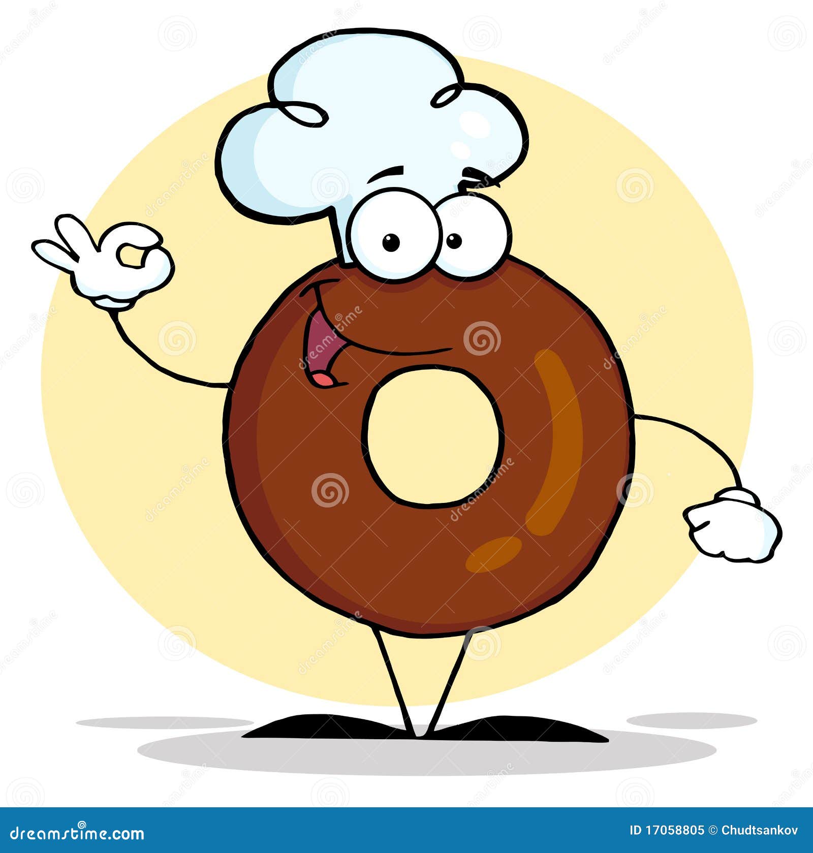 cartoon media: Cartoon Donuts With Faces