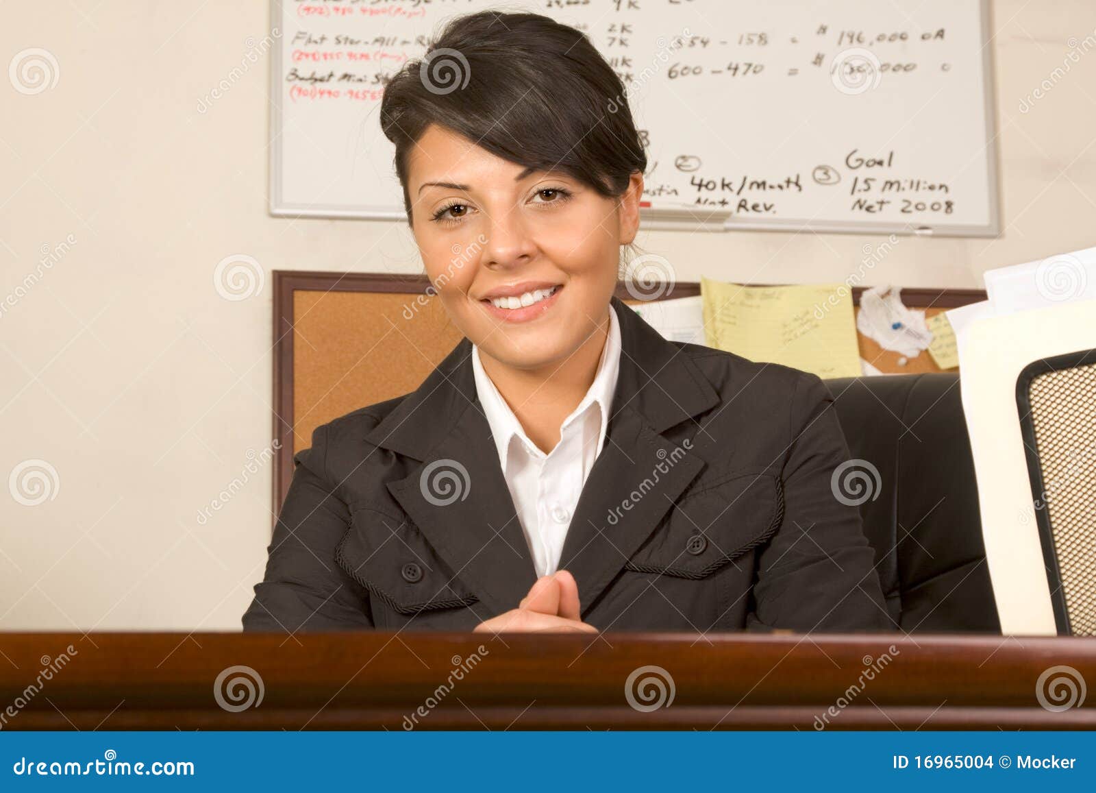Friendly Executive Assistant Woman Business Suit Stock Photo Image of