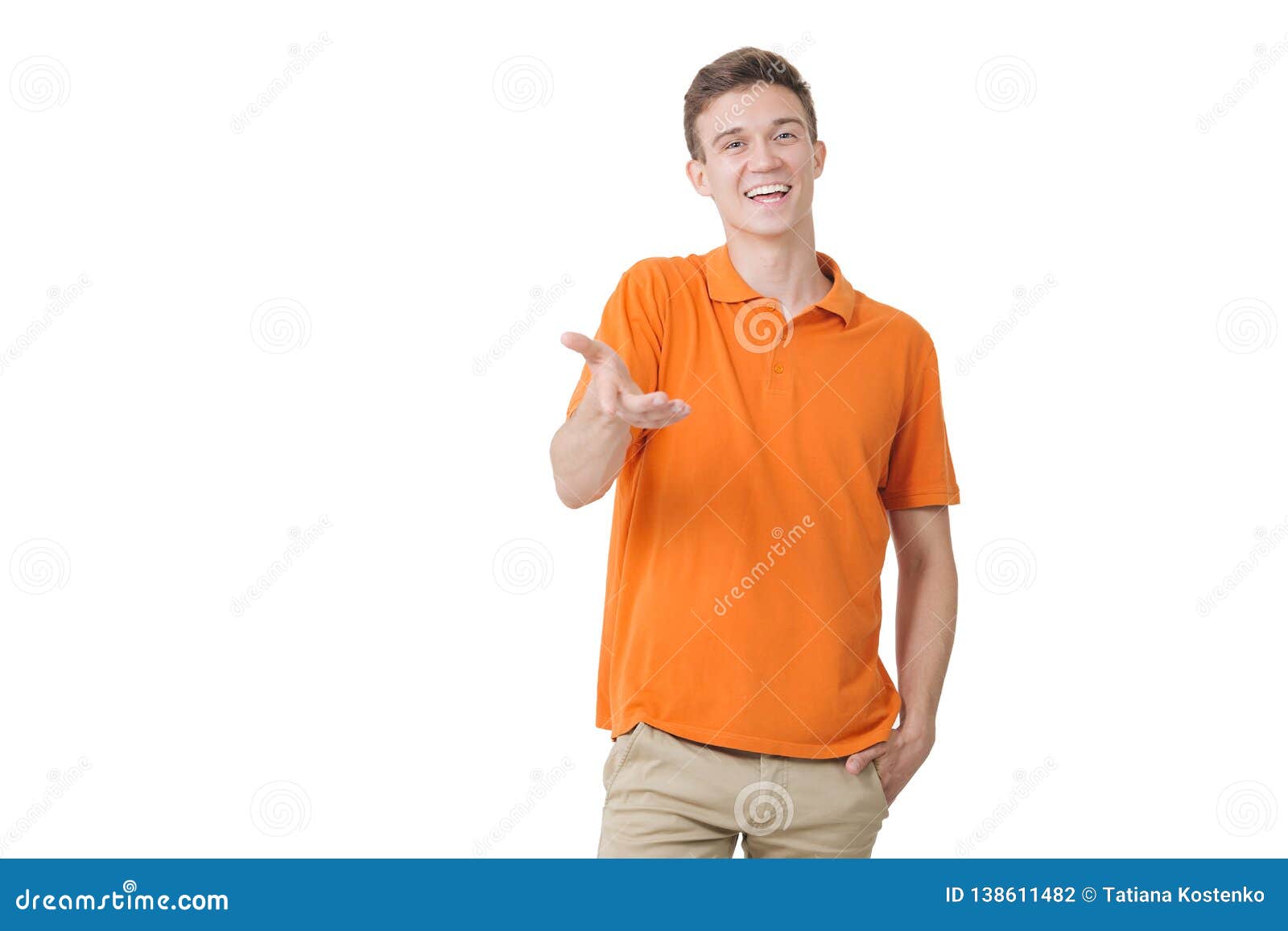 orange shirt guy