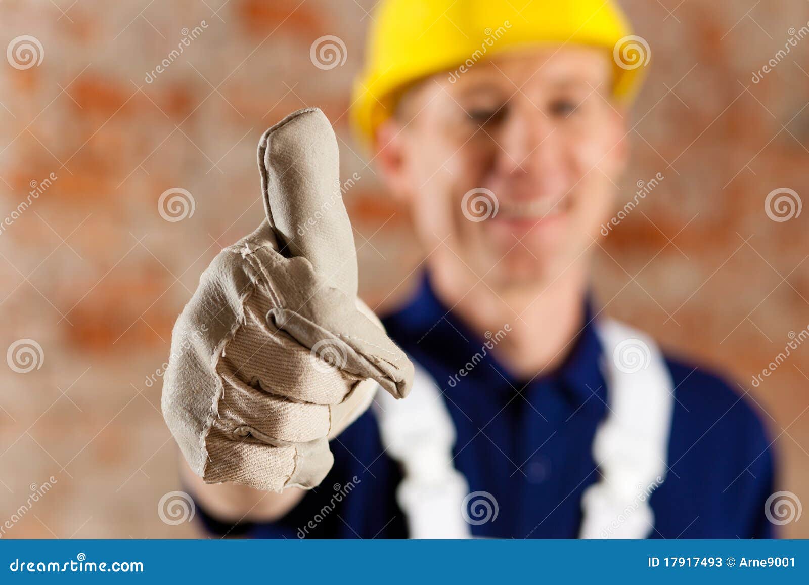 friendly and reliable construction worker