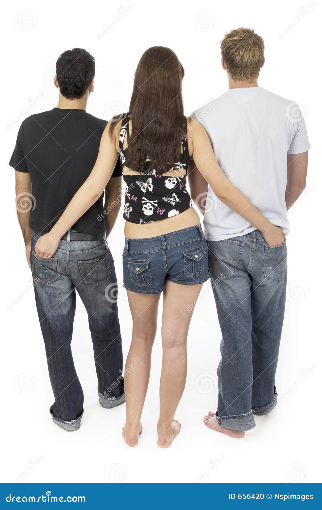 guys with Threesome girls