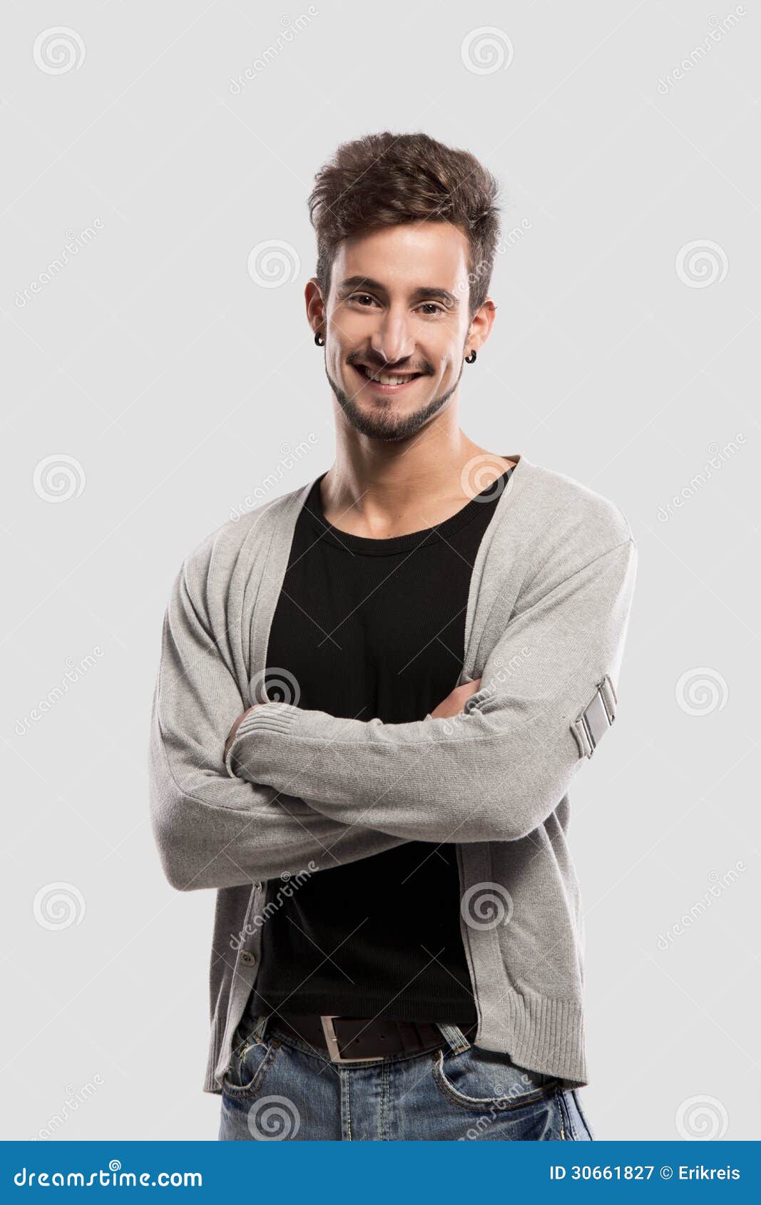 Friendly young man stock image. Image of life, portrait - 30661827