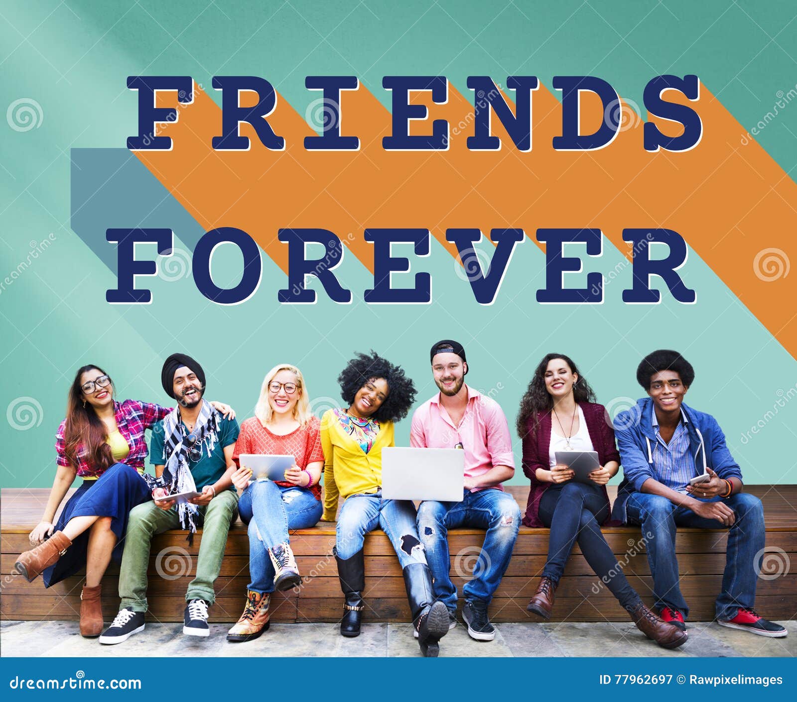 Friends Forever Community Partnership Unity Concept Stock Image ...
