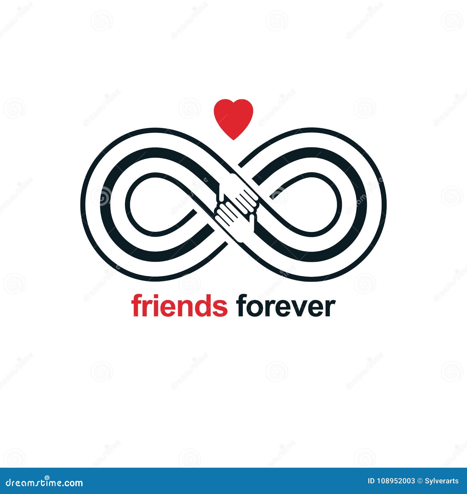 Premium Vector | Friendship day hand drawn lettering. friends forever.  vector elements for invitations, posters, greeting cards. t-shirt design