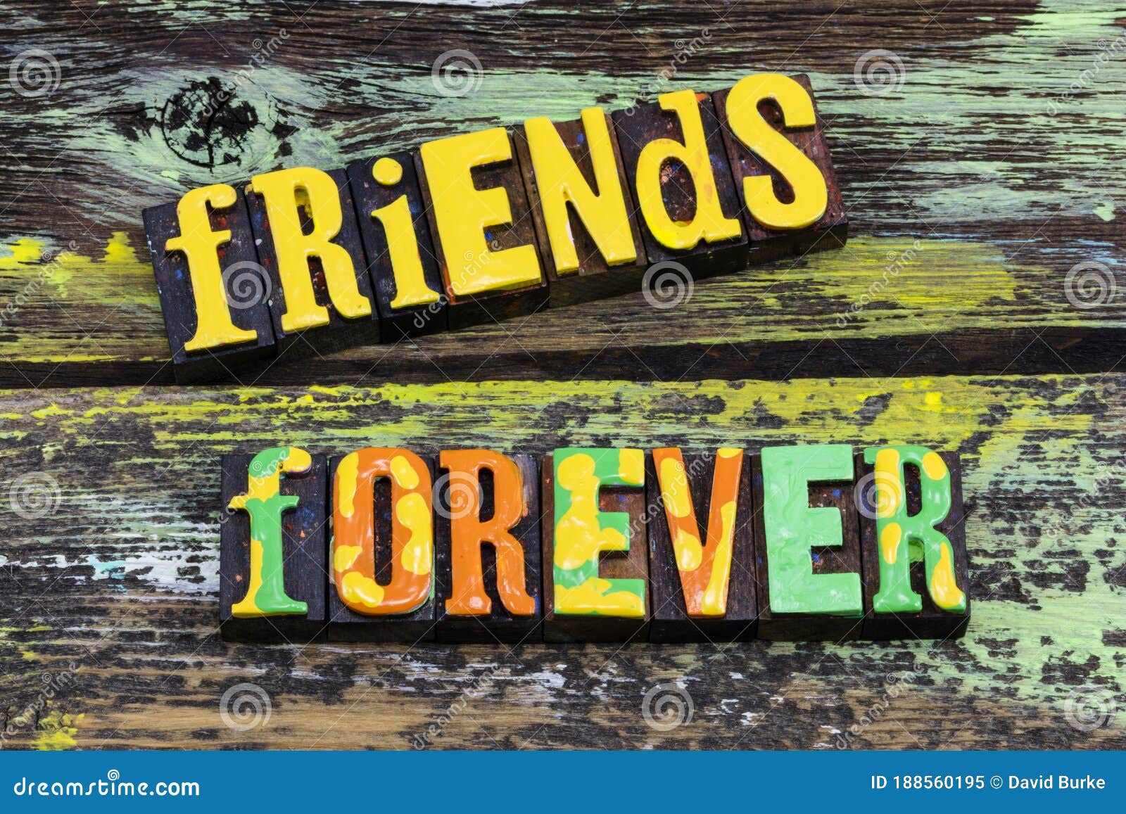Friends Forever Together Happy Friendship Relationship Stock Image ...