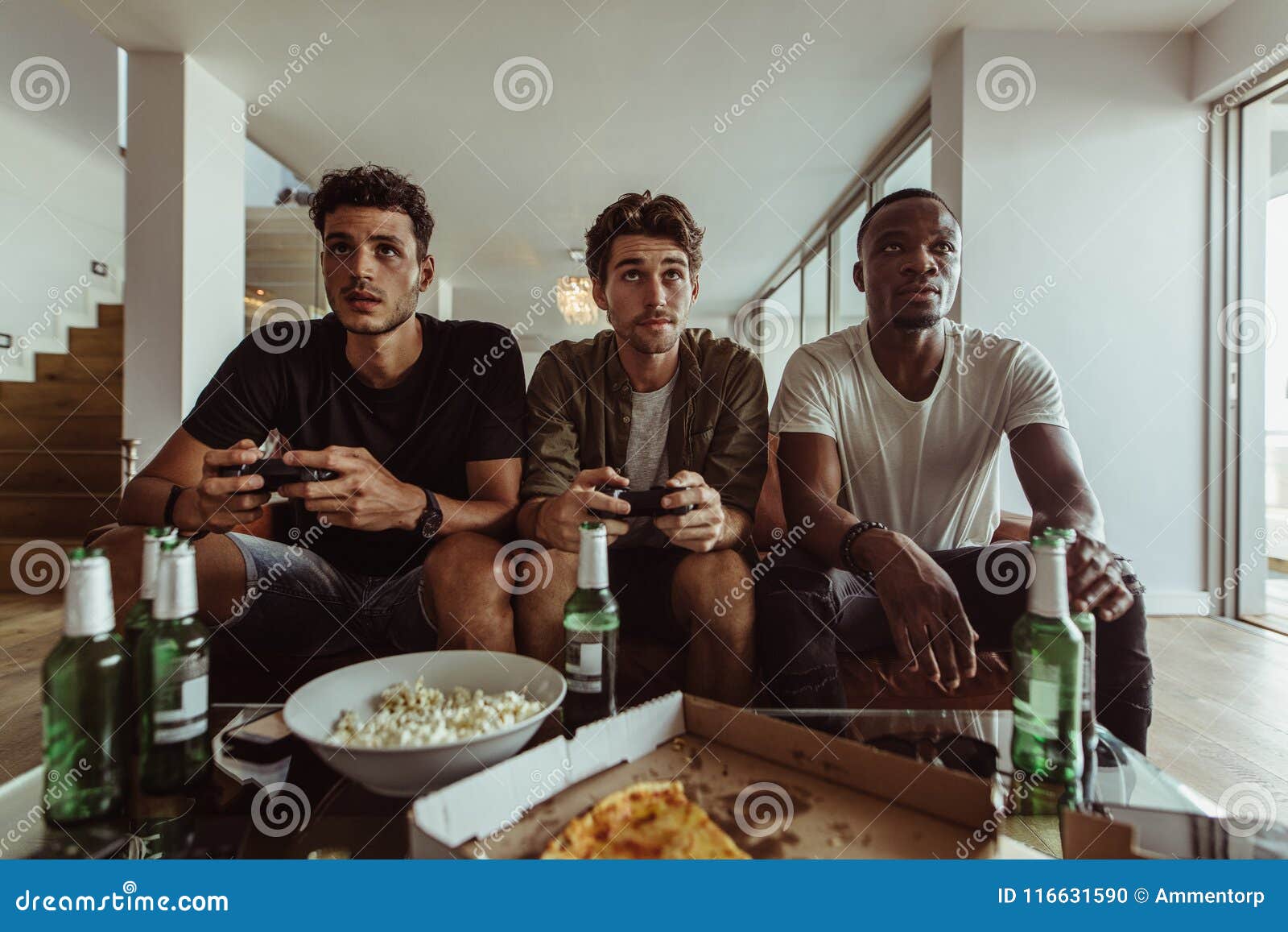 drinking and playing video games