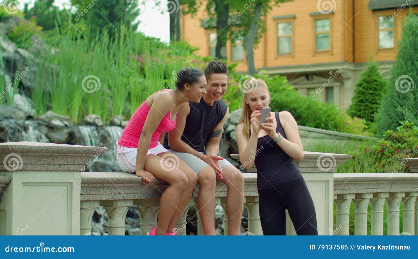 Friends Having Fun Together Outdoor Young Friends Laughing In Park Stock Footage Video Of