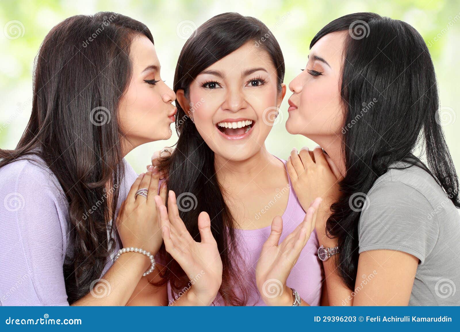 Friends kissing cheek stock image. Image of friendly 29396203