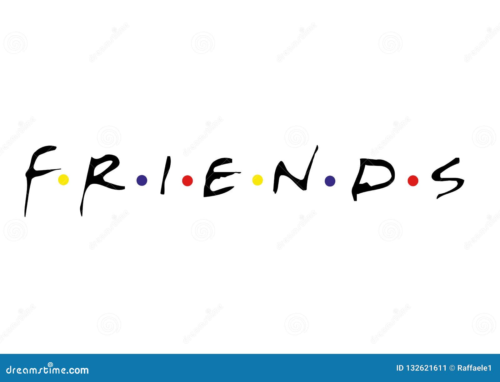 Friends Logo editorial photo. Illustration of anime - 132621611
