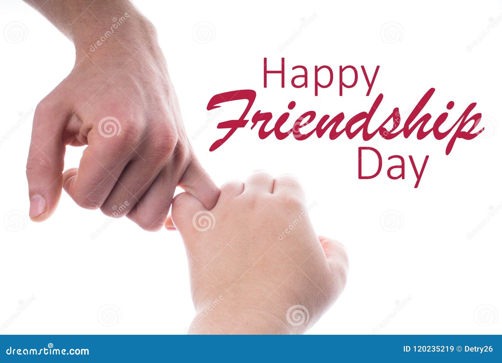 Friends Making a Pinkie Promise. Hands Isolated on White Background. Happy  International Friendship Day. Stock Image - Image of caucasian, assistance:  120235219