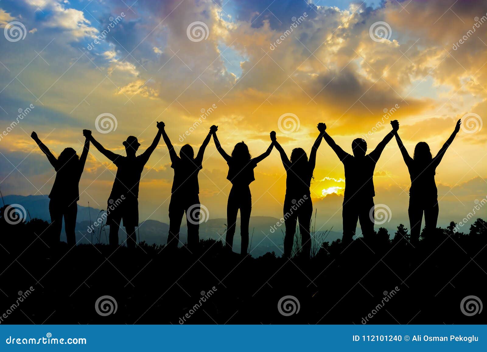 Silhouette Of A Boy Holding The Malaysian Flag Celebrating The Malaysia ...