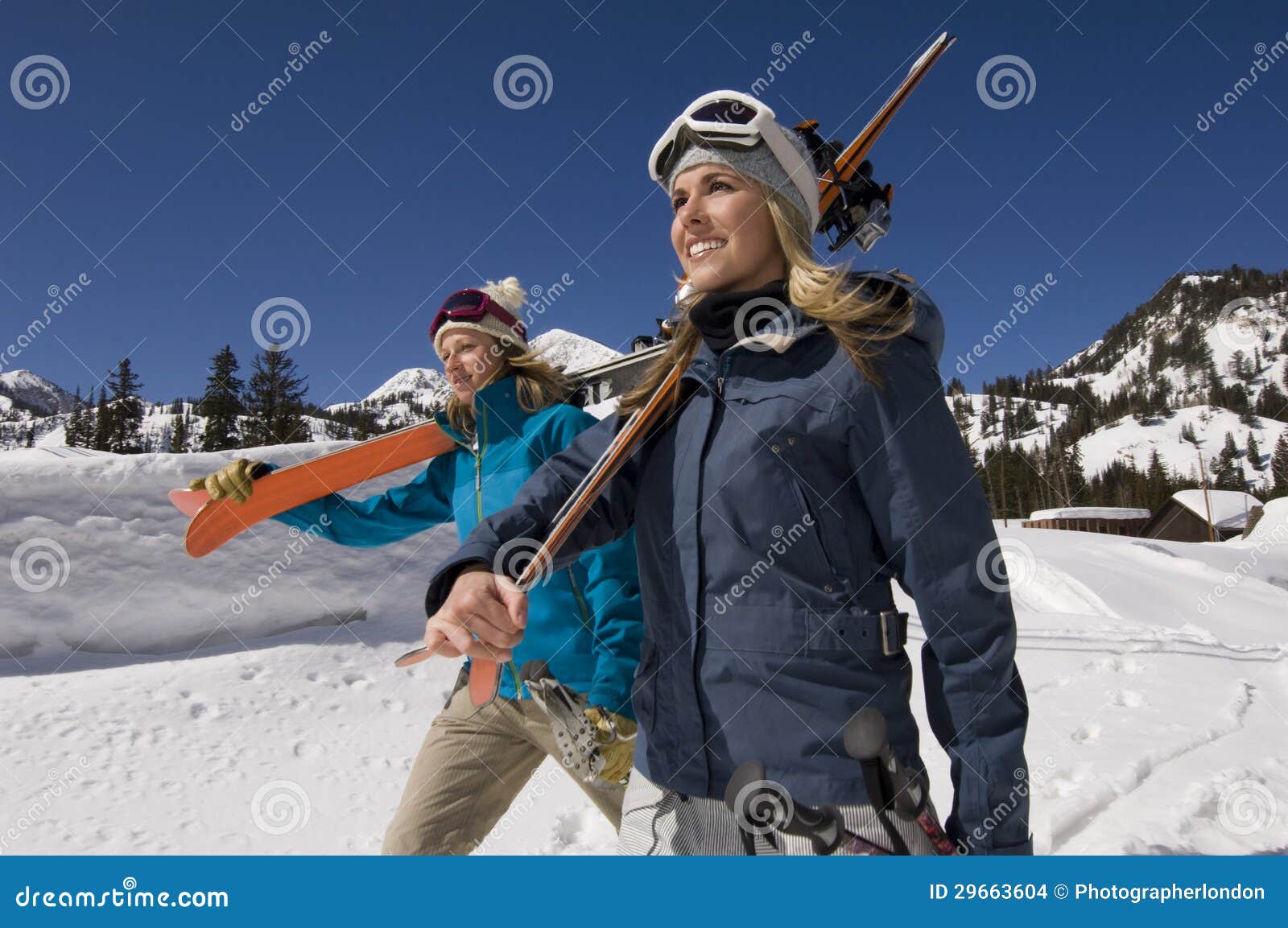 Friends on Snow with Ski Boards Stock Photo Image of happy, leisure