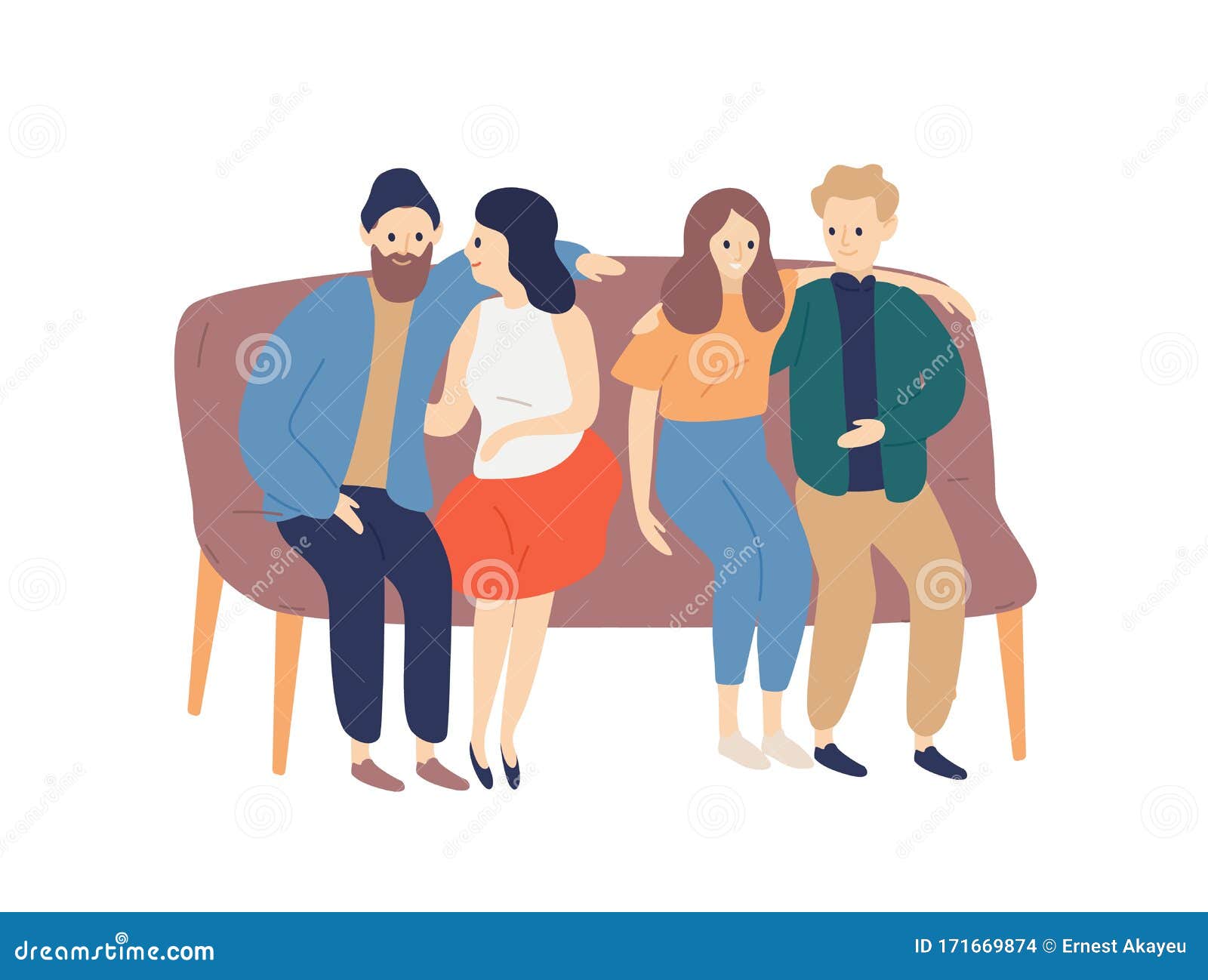 Friends Spending Time Together Flat Vector Illustration. Boyfriends and Girlfriends Hugging Cartoon Characters Stock Vector - Illustration of recreation, couple: 171669874 Friends Spending Time Together Flat Vector Illustration. Boyfriends and Girlfriends Hugging Cartoon Characters Stock Vector - Illustration of recreation, couple: 171669874
