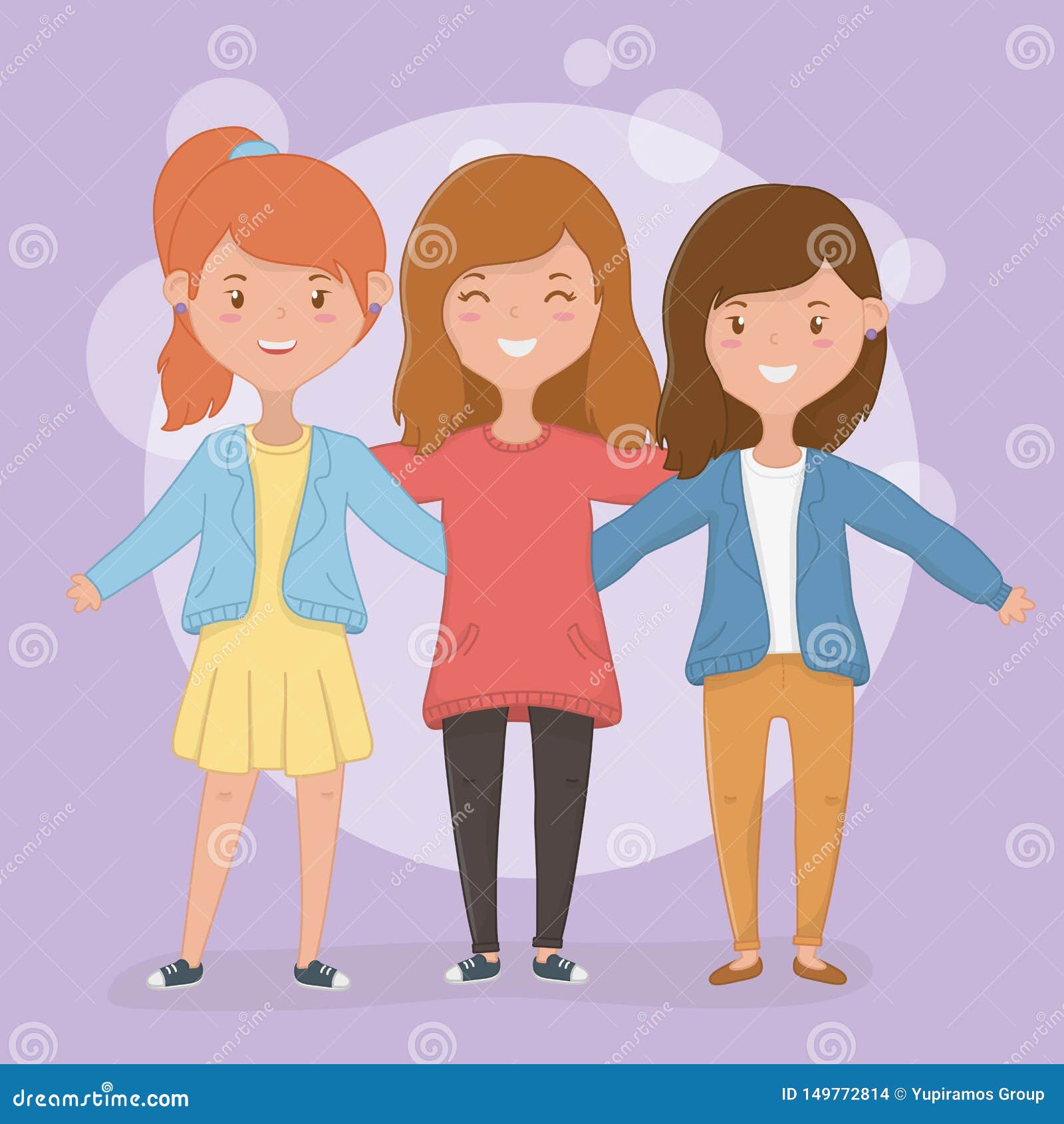Friendship of Girls Cartoons Design Stock Vector - Illustration of symbol, emotion: 149772814 Friendship of Girls Cartoons Design Stock Vector - Illustration of symbol, emotion: 149772814