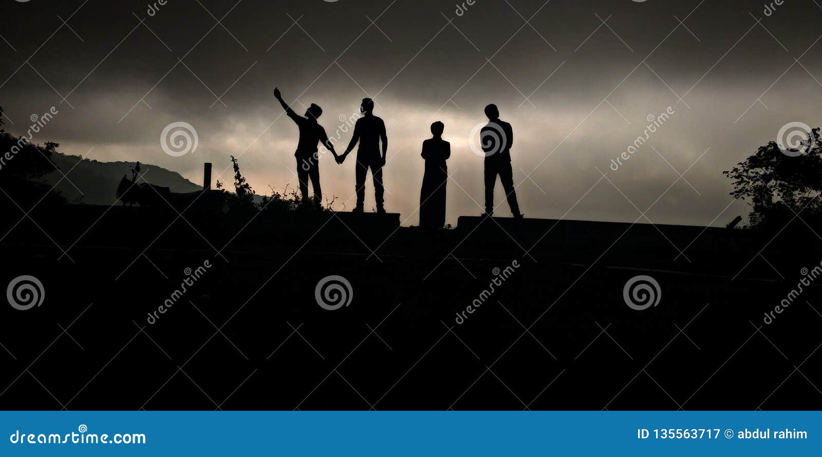 Friendship Goals of Shadow Photography Stock Image - Image of ...