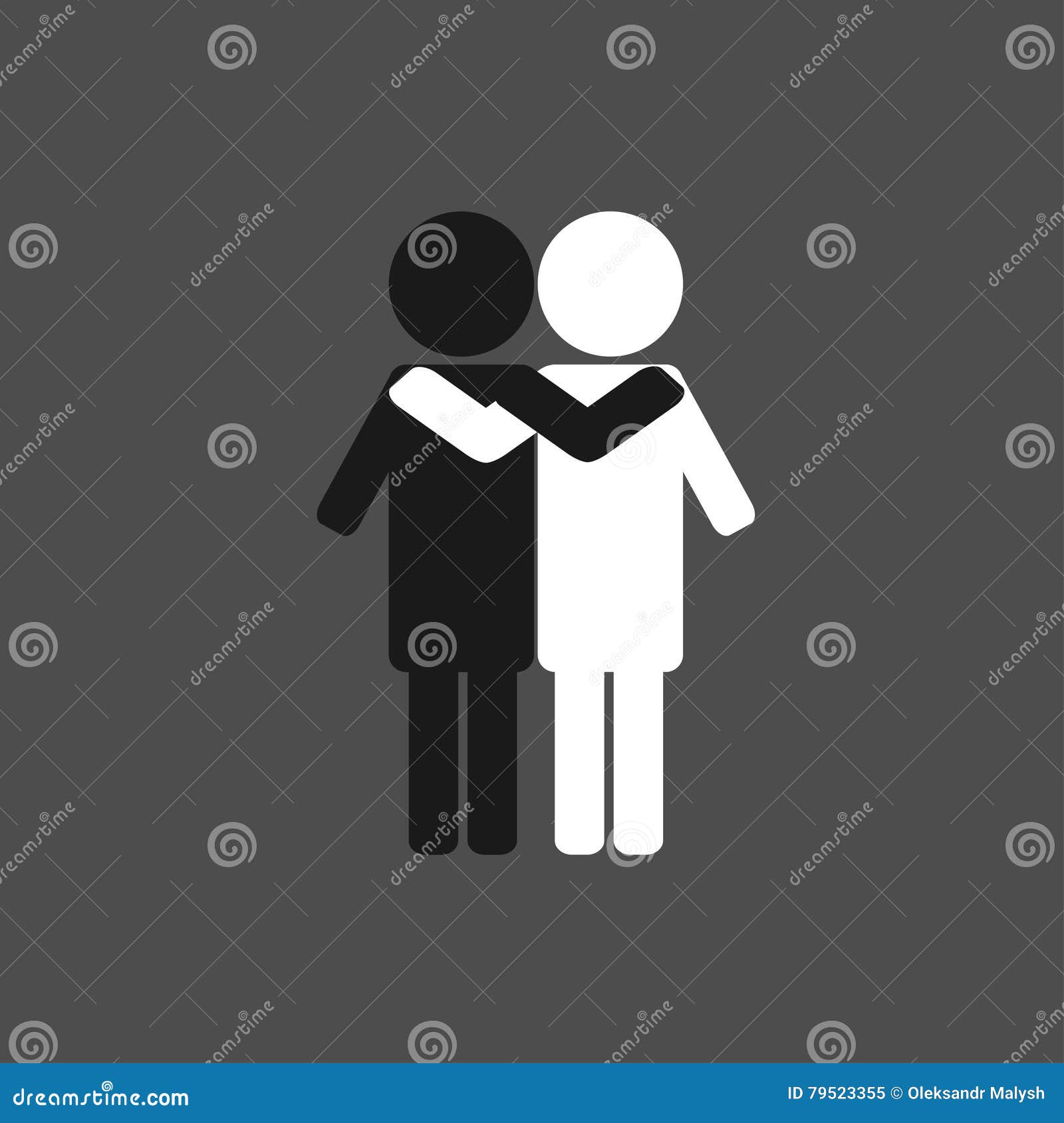 Friendship stock vector. Illustration of icon, happiness - 79523355