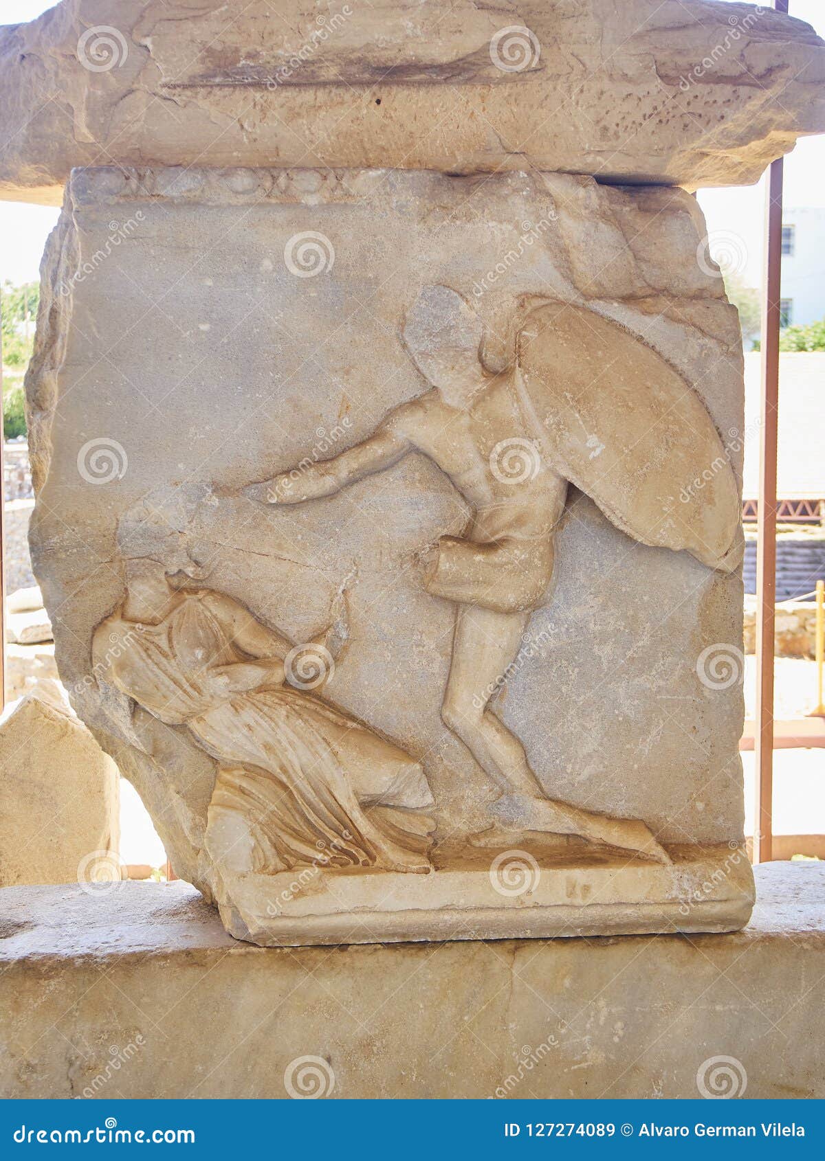 Frieze Of The Mausoleum At Halicarnassus One Of The Seven