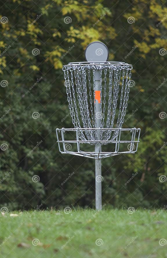 Frisbee Golf Basket stock photo. Image of activity, chains 8737896