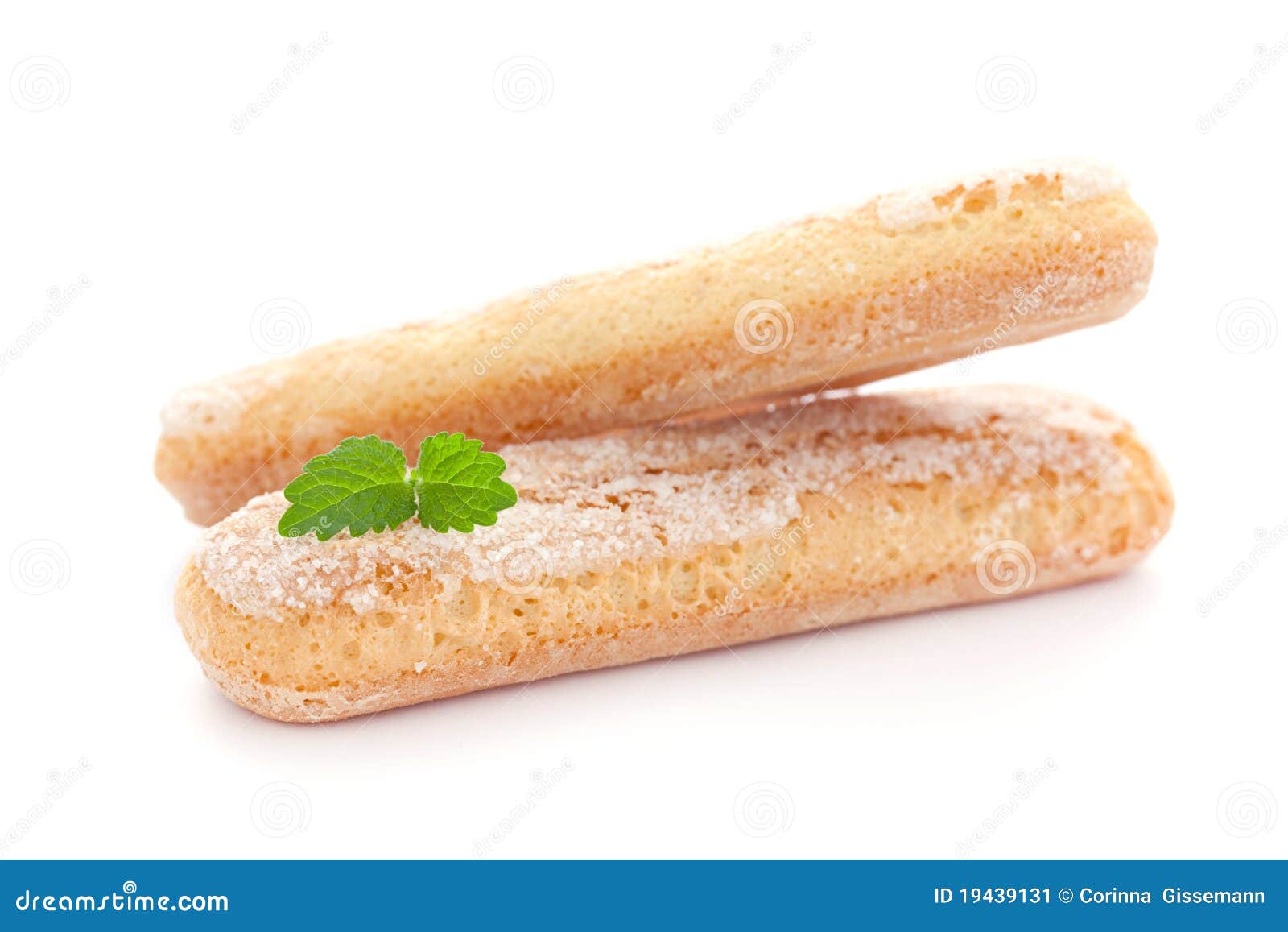 Frische Ladyfingers stockbild. Bild von plätzchen, getrennt 19439131