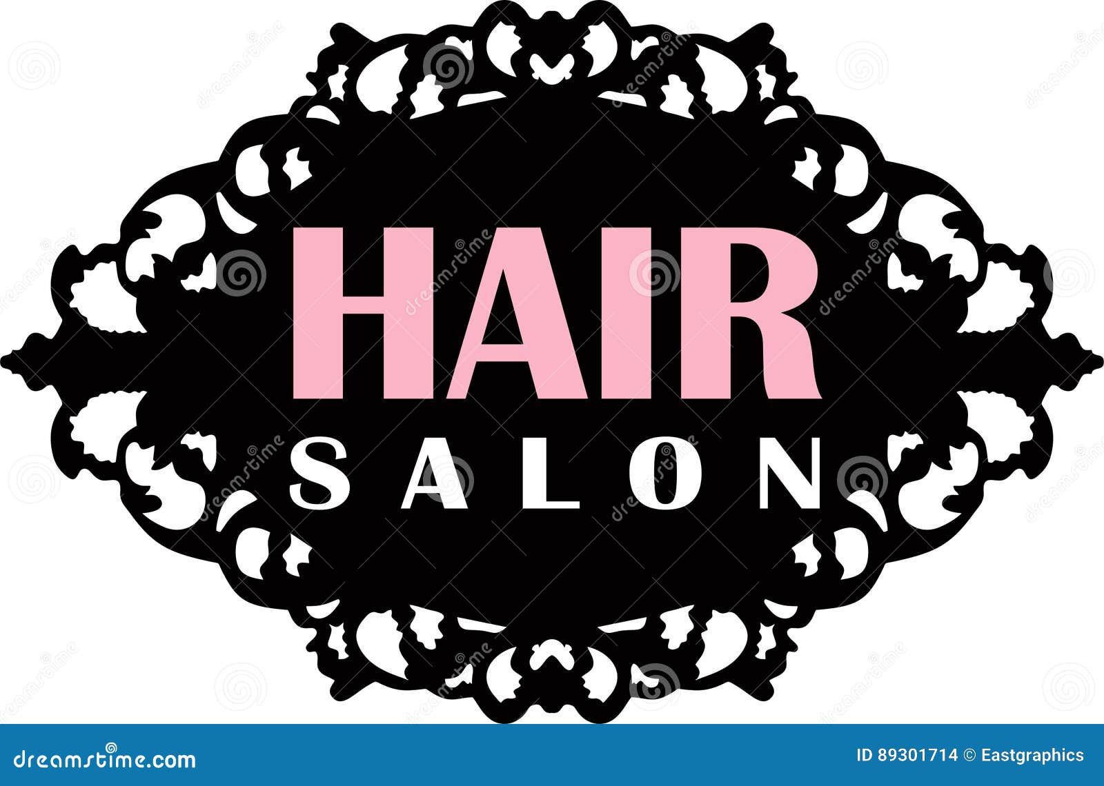 Friseursalon Logo Vektor Abbildung Illustration Von Logo