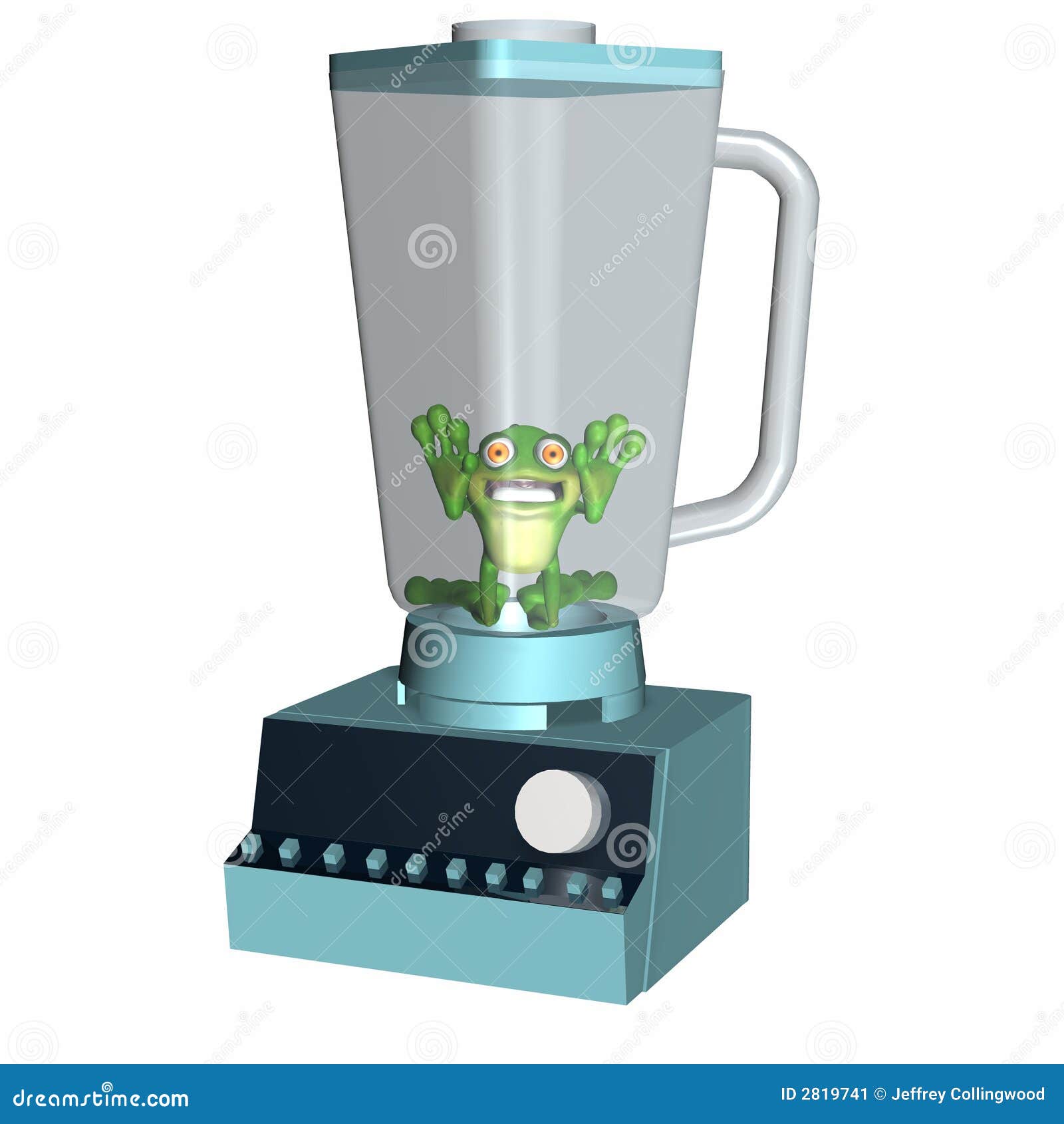 Frog in a Blender 1 stock illustration. Illustration of cute - 2819741