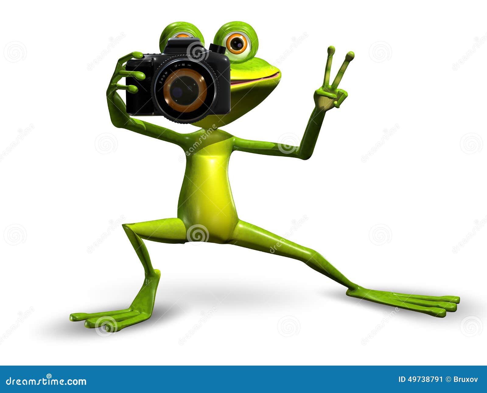Frog On Camera Stock Photography | CartoonDealer.com #67510004