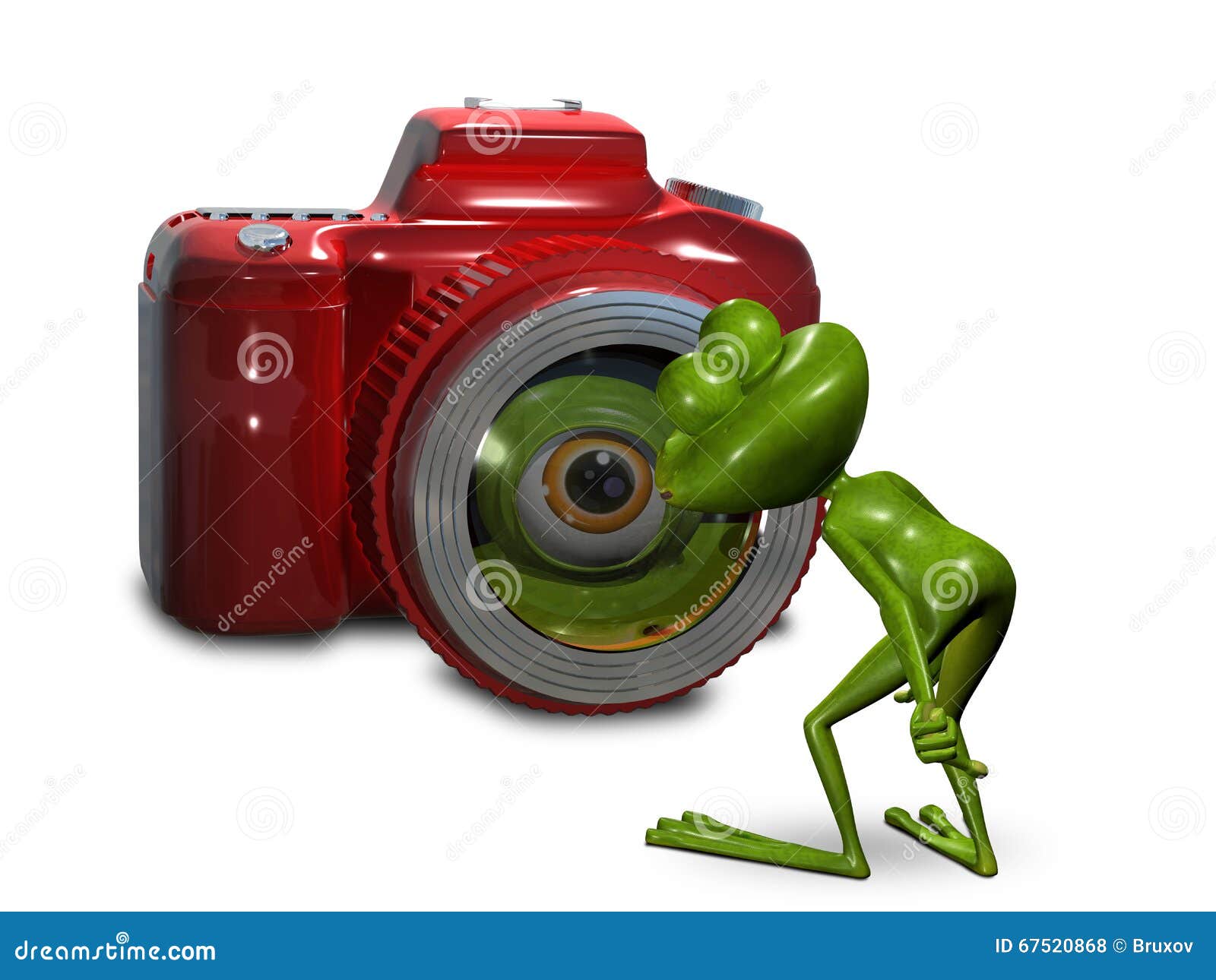 Frog On Camera Stock Photography | CartoonDealer.com #67510004