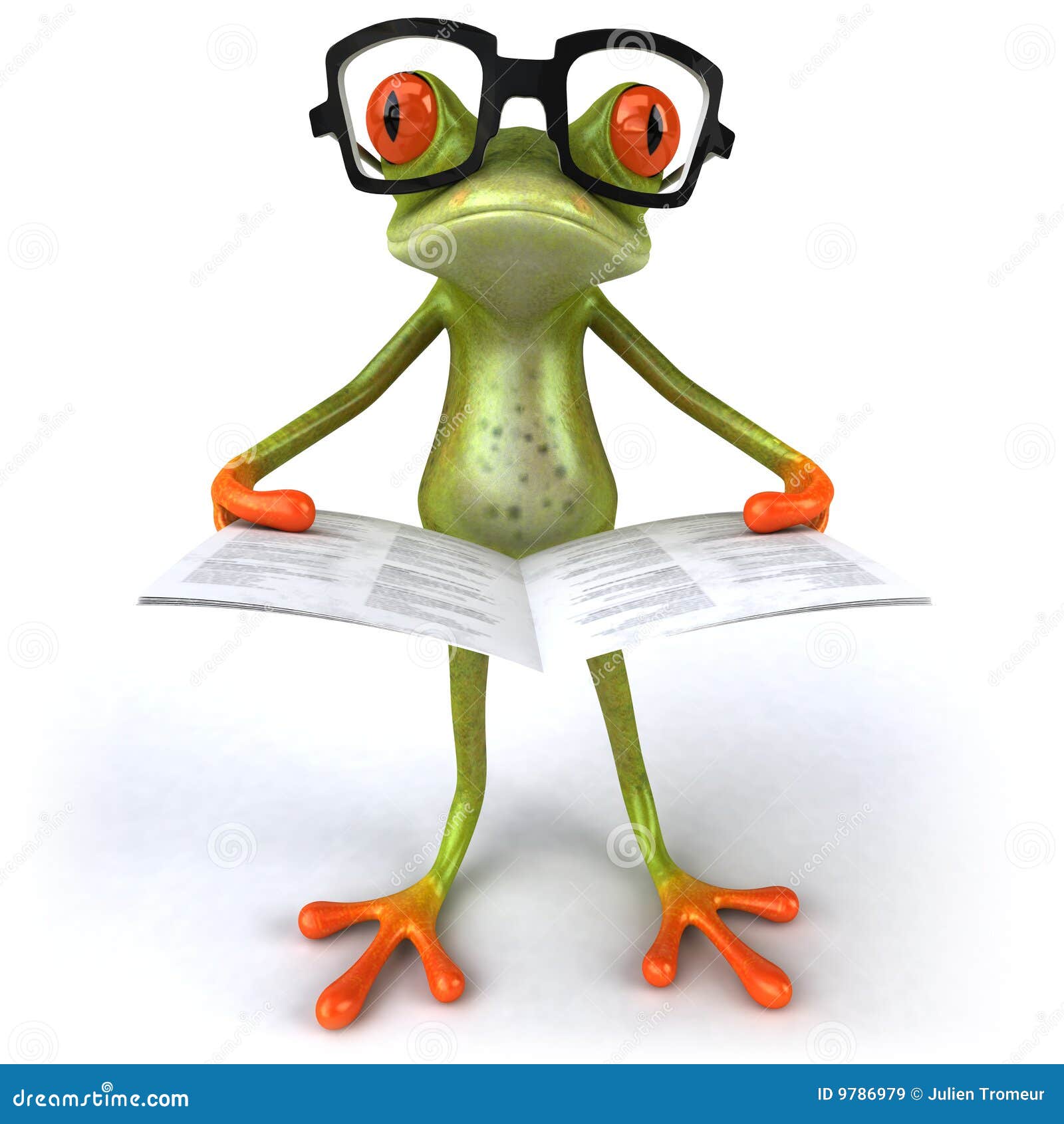 Frog With Glasses Royalty Free Stock Images - Image: 9786979