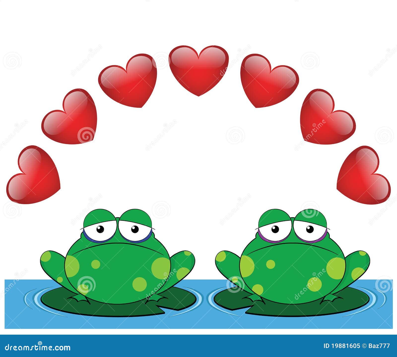 Frog valentine stock vector. Illustration of passionate - 19881605