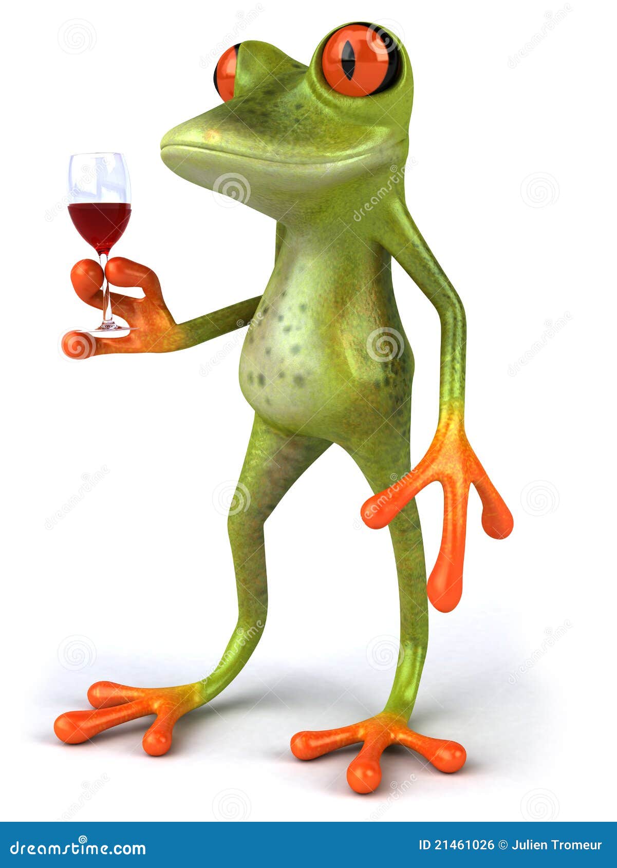 Frog And Wine Royalty Free Stock Image Image 21461026