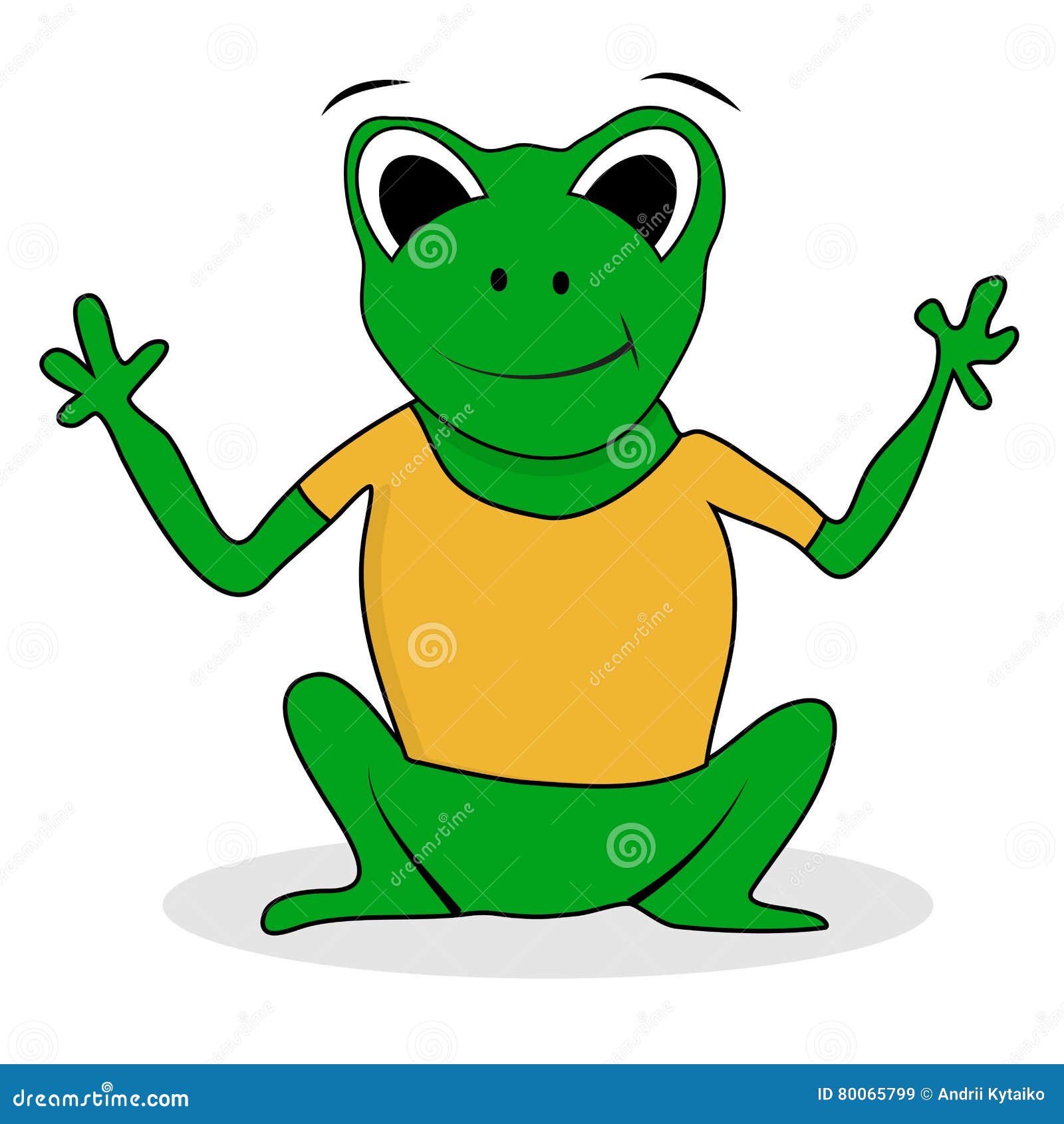 Frogling green character stock vector. Illustration of cartoon - 80065799