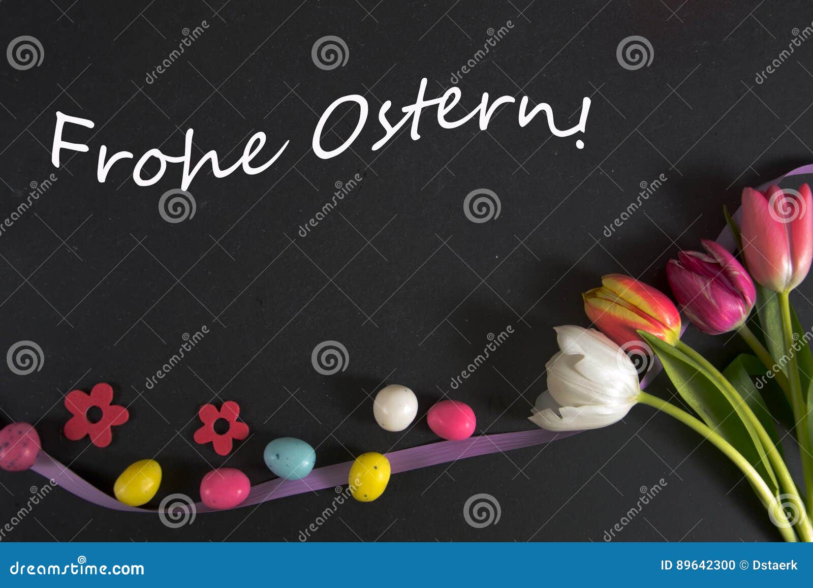 Frohe Ostern - German Words for Happy Easter Stock Photo - Image of ...