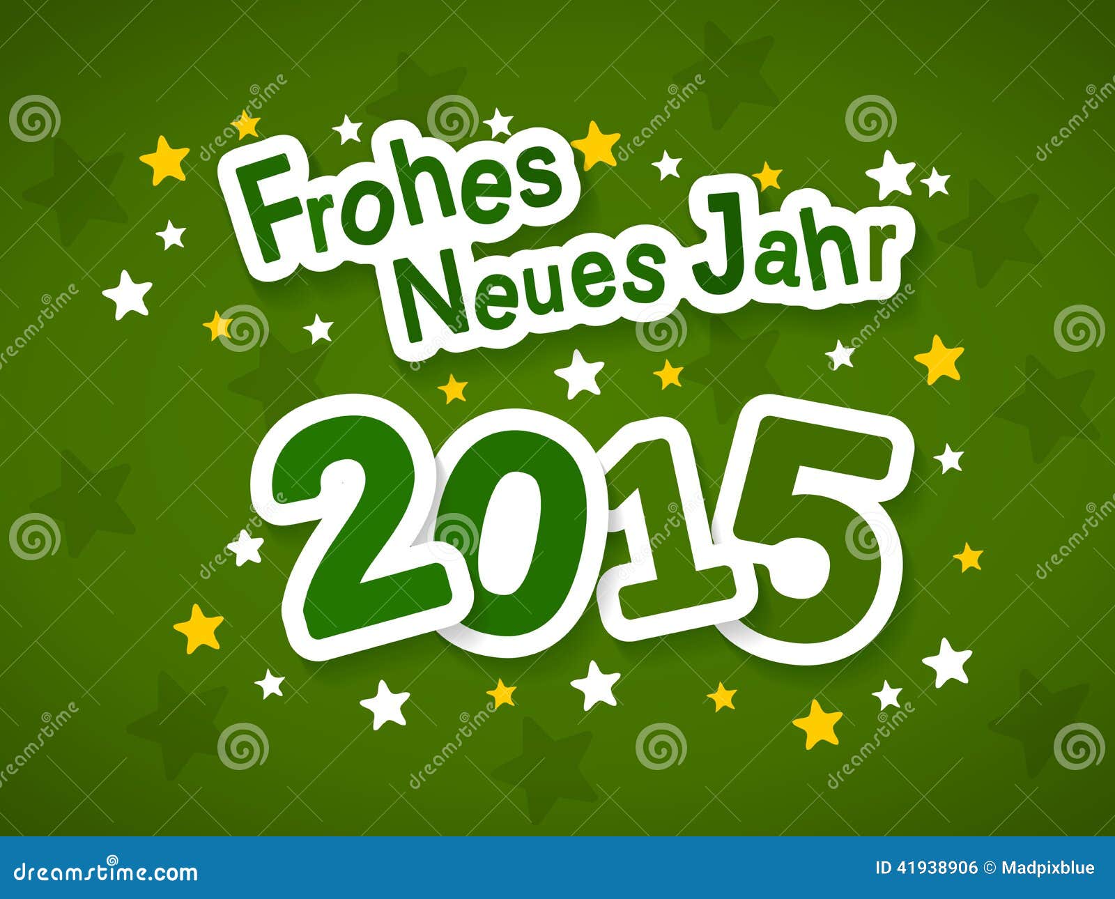 Frohes Neues Jahr 2015 stock vector. Illustration of design 41938906