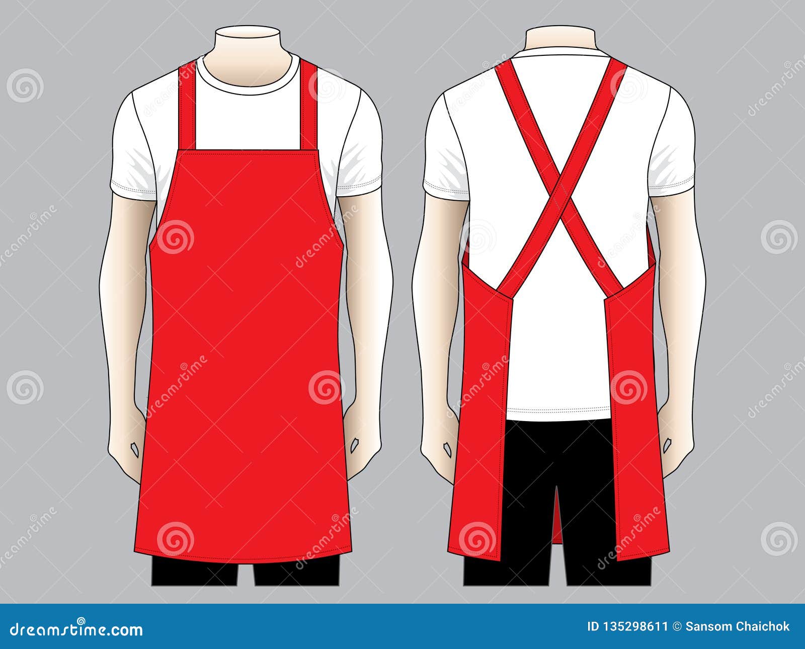red apron