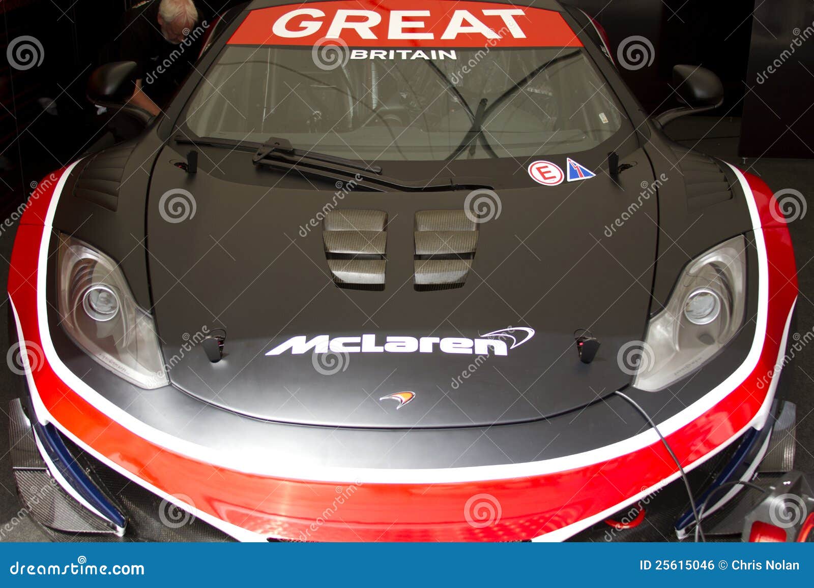 Front Of Blue Mclaren Mp4 12c Gt3 Car Editorial Photo Image Of Driver Festival 25615046